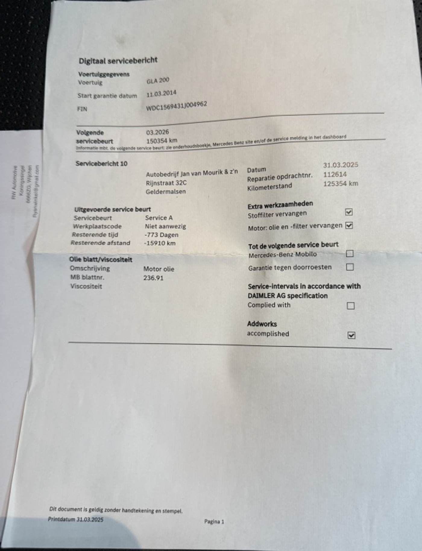Foto van Mercedes-Benz Gla 200