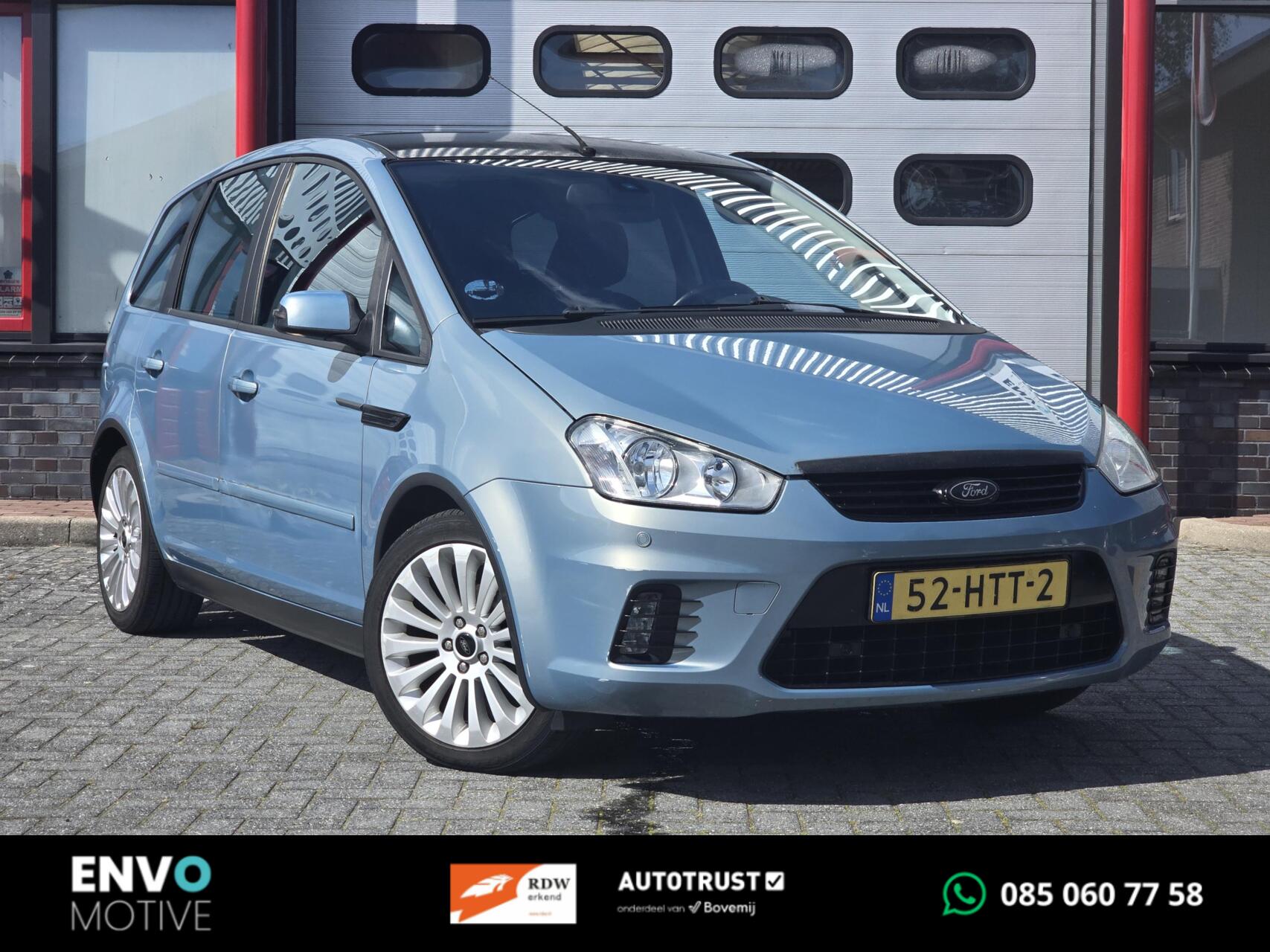 Ford C-max 1.8-16V Ghia Clima/Cruise/Navi/Carplay/Trekhaak 2009 - voorkant