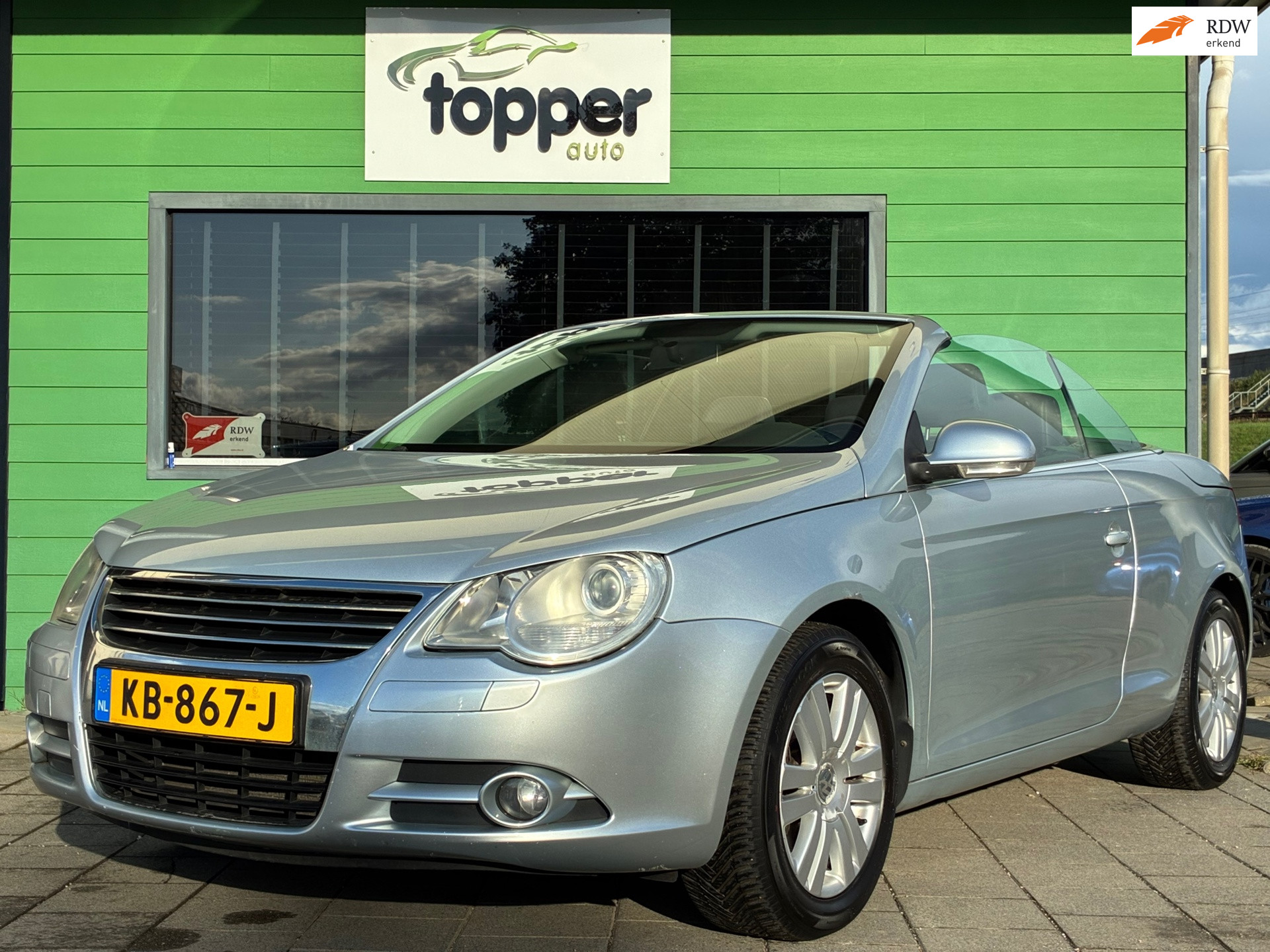 Volkswagen Eos 2.0-16v FSI|Cabriolet|D-riem v.v.|CruiseControl|Climatronic|Stoel.Vw|PDC|Nieuwe APK| 2007 - voorkant