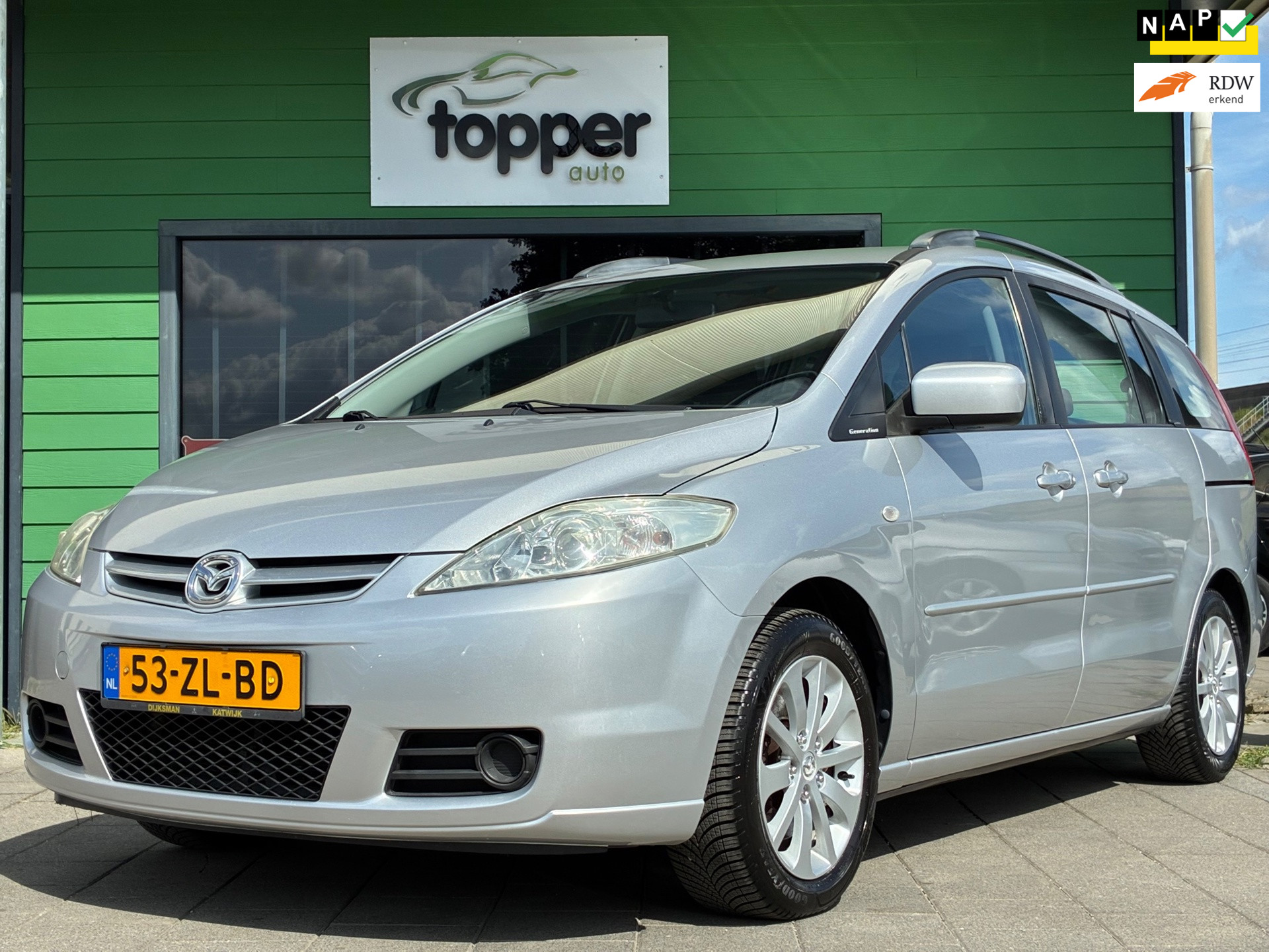 Mazda Mazda 5 1.8 Touring|7.pers|1e Eigenaar|CruiseControl|Climatronic|Trekhaak| 2008 - voorkant