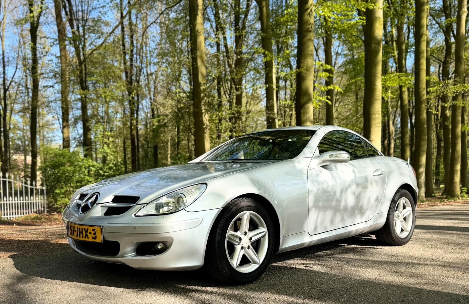 Mercedes-Benz SLK 200 Kompressor Kompr Roadster AUT 2006 Grijs 2006 - voorkant