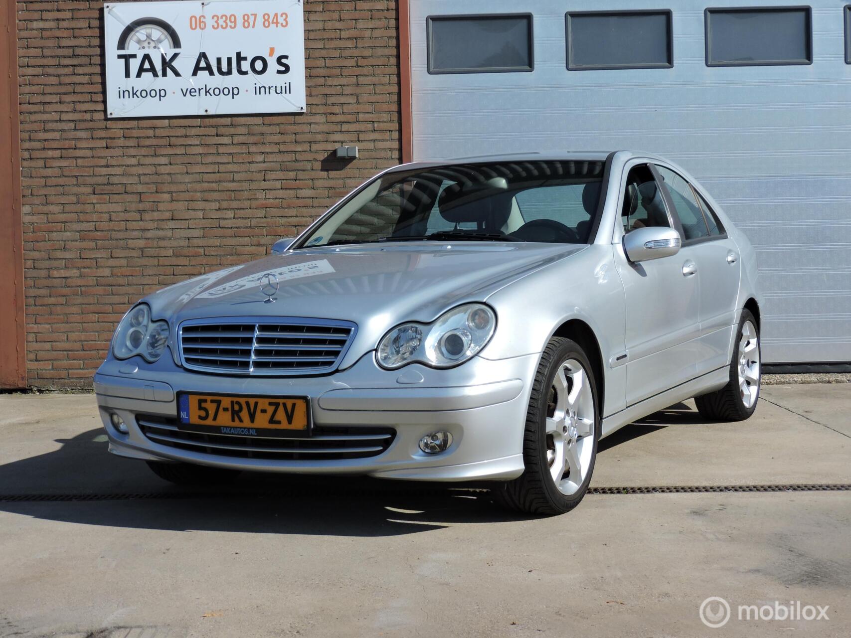 Mercedes-Benz C 180 Kompressor 180 K. Classic/Airco/Leer/boekje/NAP 2005 - voorkant