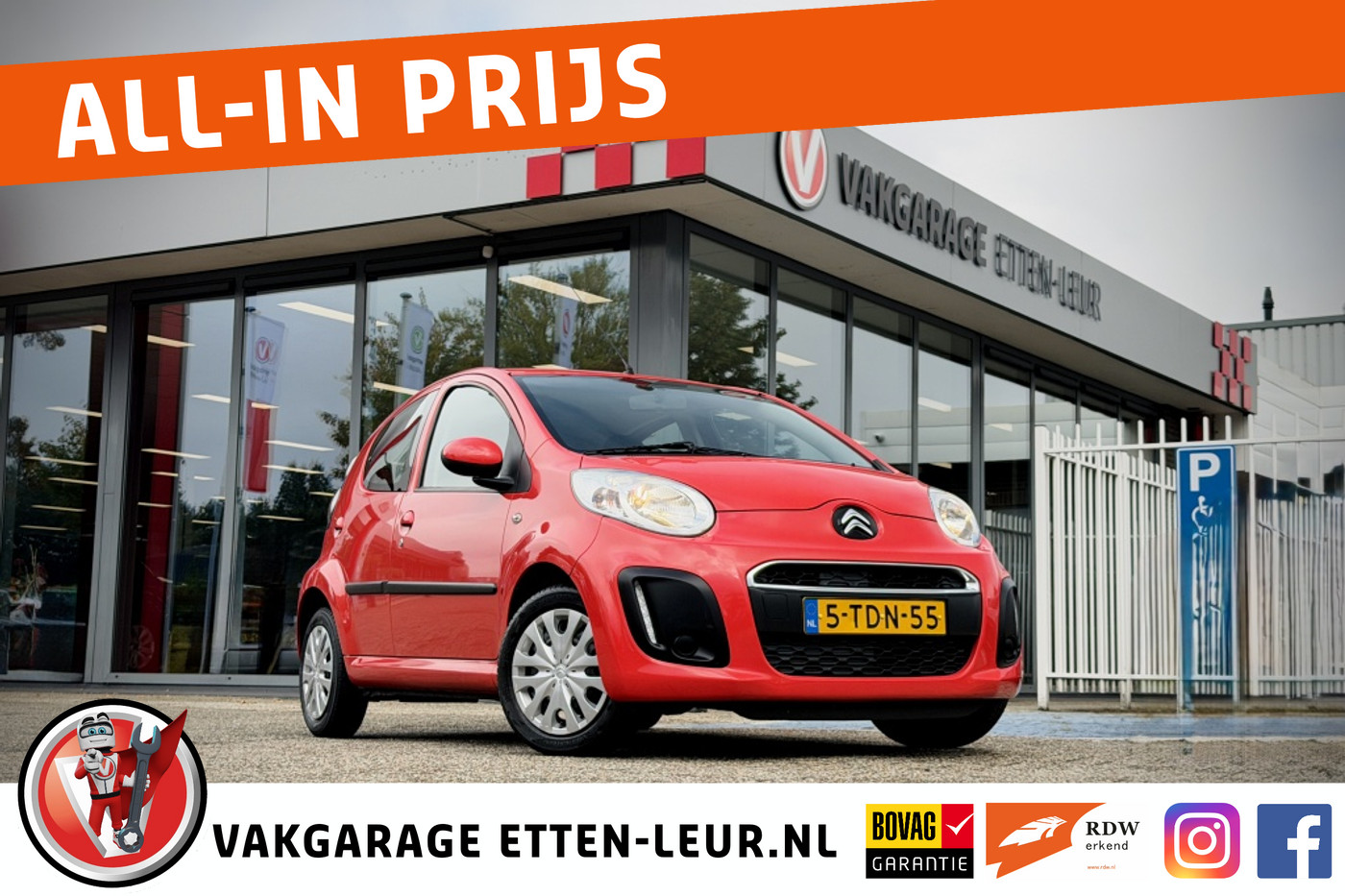 Citroen Citroen C1 1.0 Collection | AIRCO | BLUETOOTH | 5 DEURS 2014 - voorkant