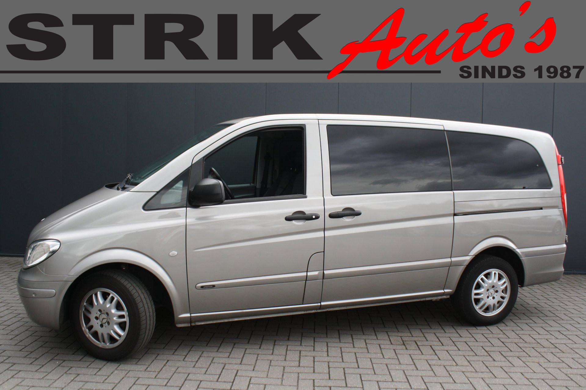 Mercedes-Benz 639 Vito 115 CDI 115 CDI 320 Lang DUB CAB luxe NAVIGATIE - CLIMATE CONTROL - 2xPDC - CRUISE CONTROL - 2XSCHUIFDEUR 2010 - voorkant