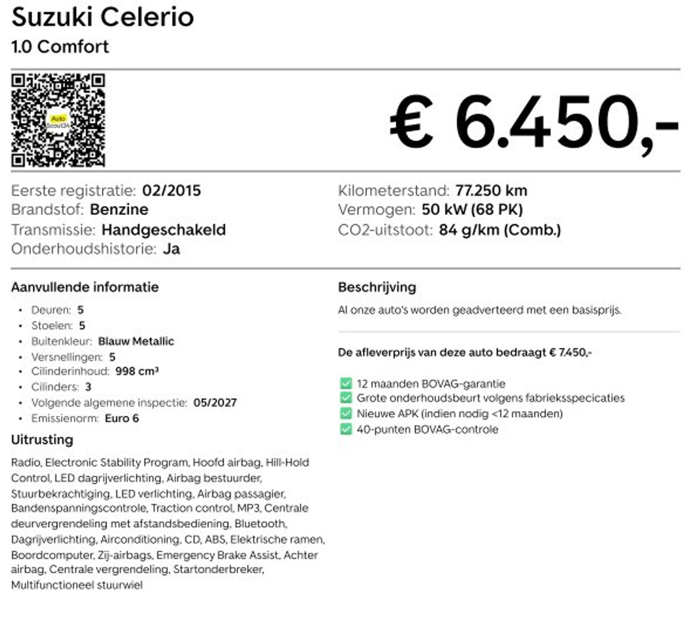Foto van Suzuki Celerio