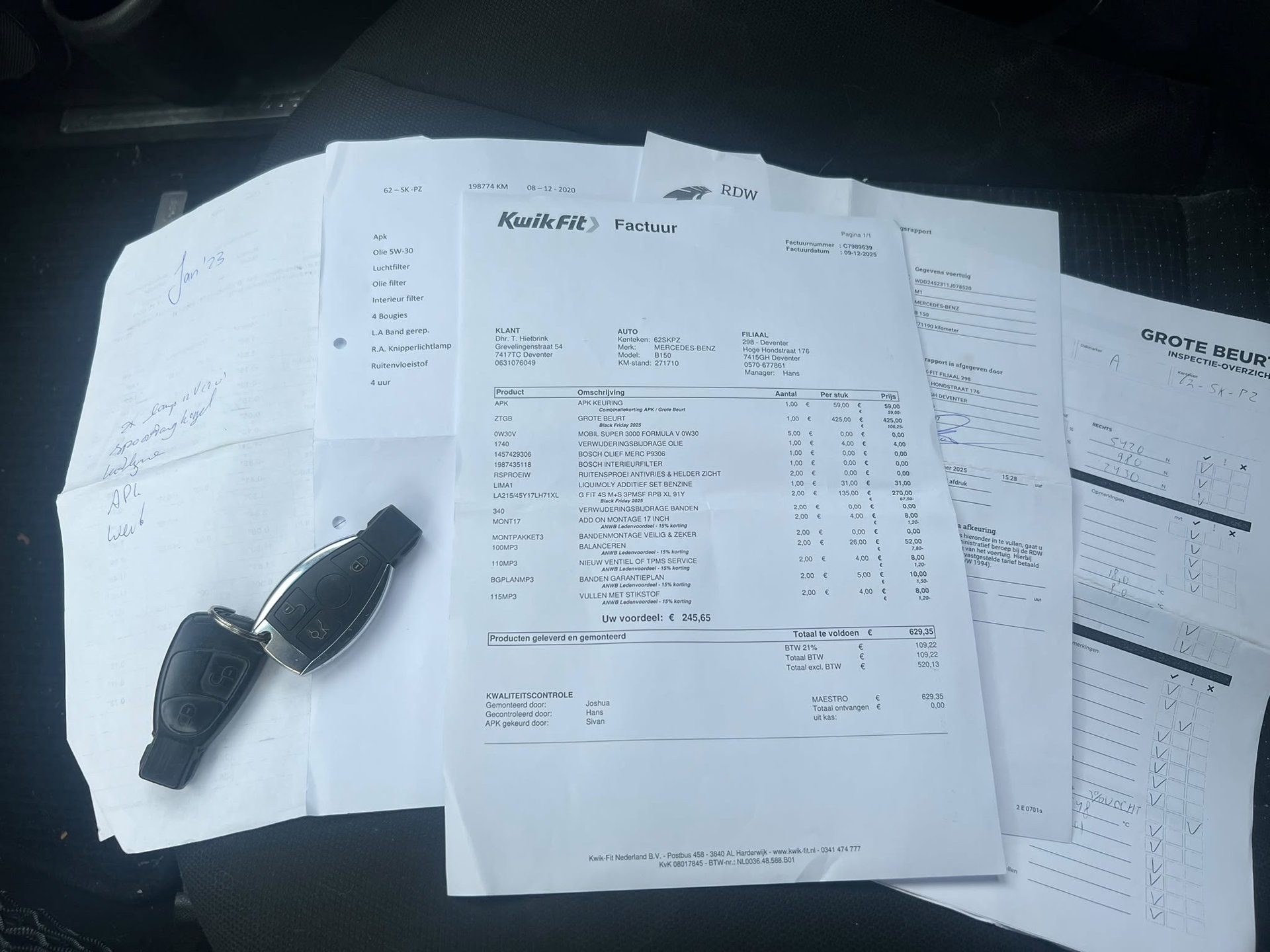 Foto van Mercedes-Benz B 150