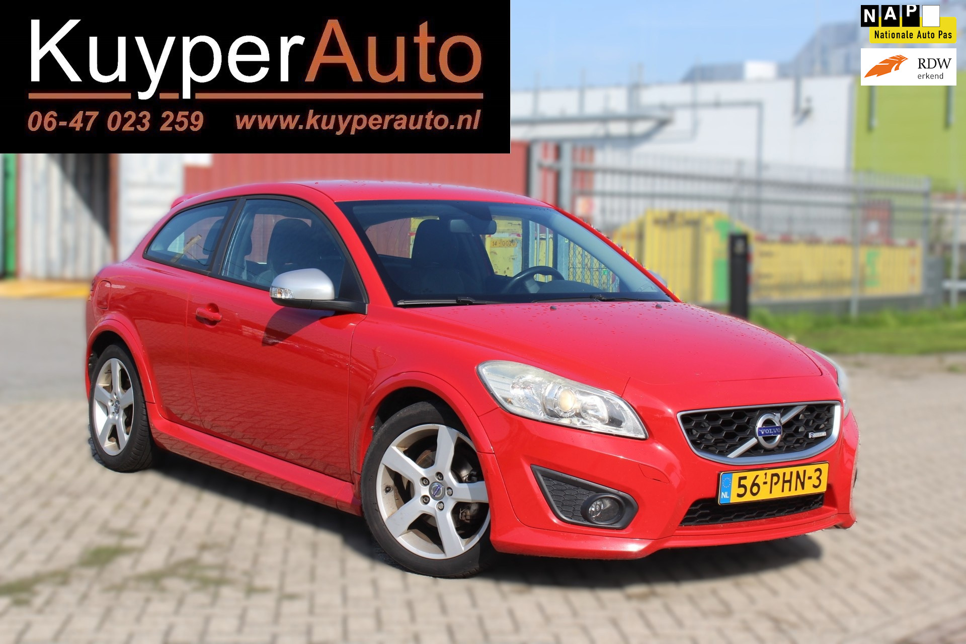 Volvo C30 1.6 D2 R-Edition clima leder  cruise trekhaak goed onderhouden 2011 - voorkant