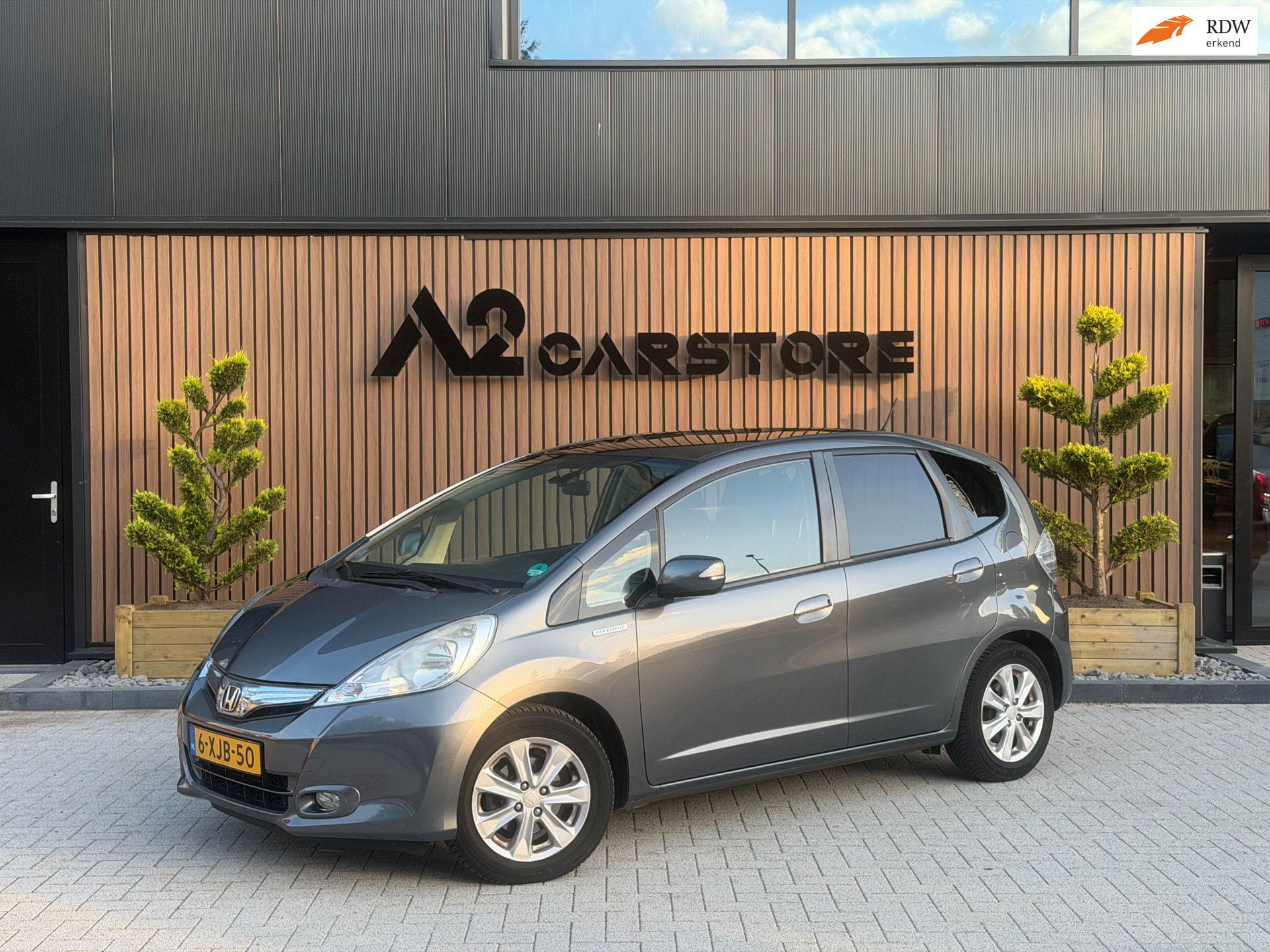 Honda Jazz Hybrid 1.4 Hybrid Elegance 2014 PANO AUTOMAAT AIRCO NETTE AUTO! 2014 - voorkant