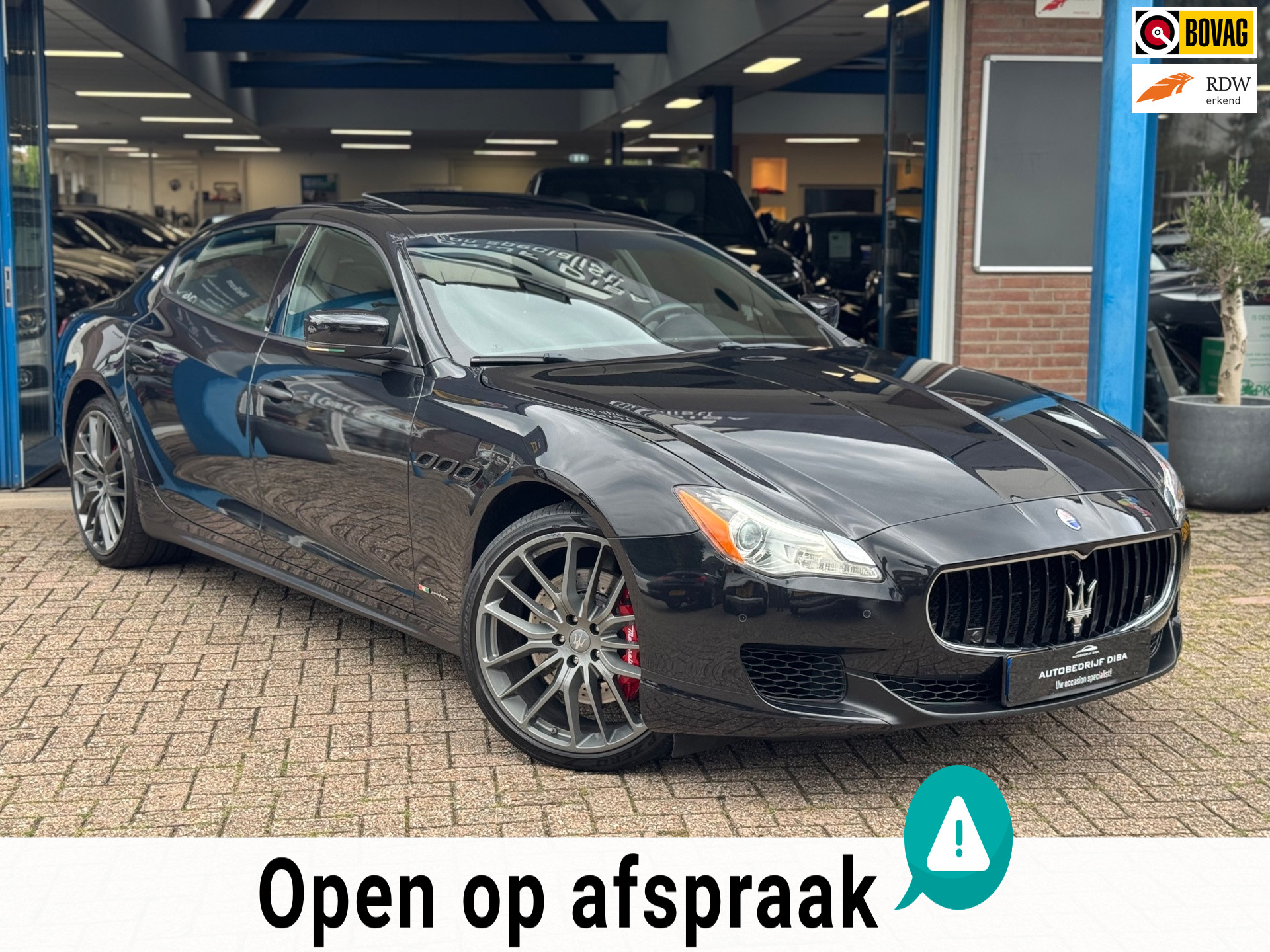 Maserati Quattroporte S Q4 3.0 S Q4 AUT 2013 Zwart Dak LEDER NAP! 2013 - voorkant