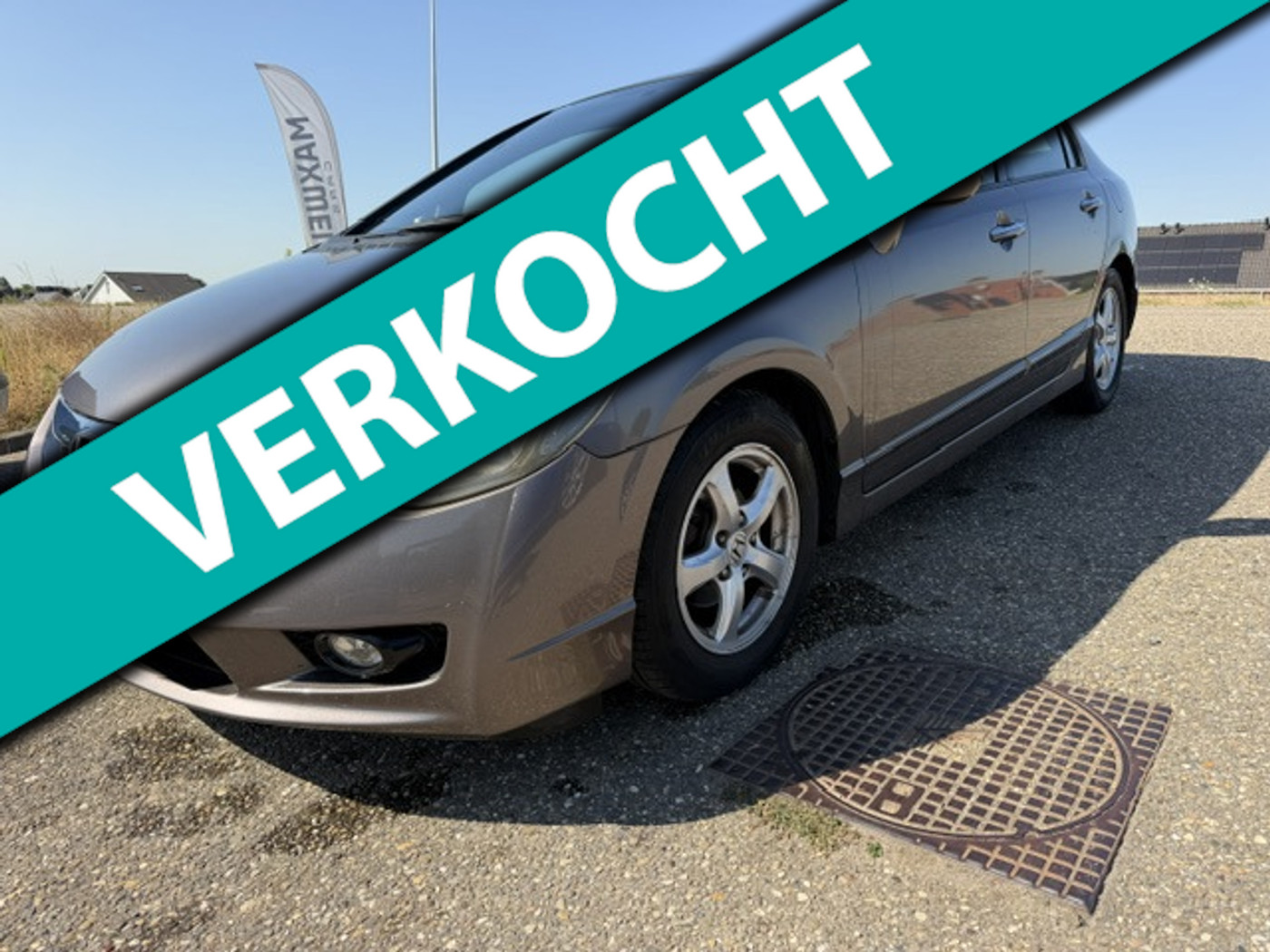 Honda Civic 4dr Hybrid 1.3 Hybrid Onderhouden Stoelverwarming Parksensor Airco 2009 - voorkant