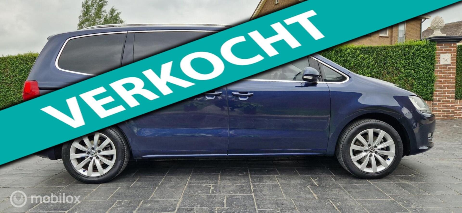 Volkswagen Sharan 1.4 TSI Highline 7persoons Leder ECC APK PDC NAVI Inruil Mogelijk 2012 - voorkant