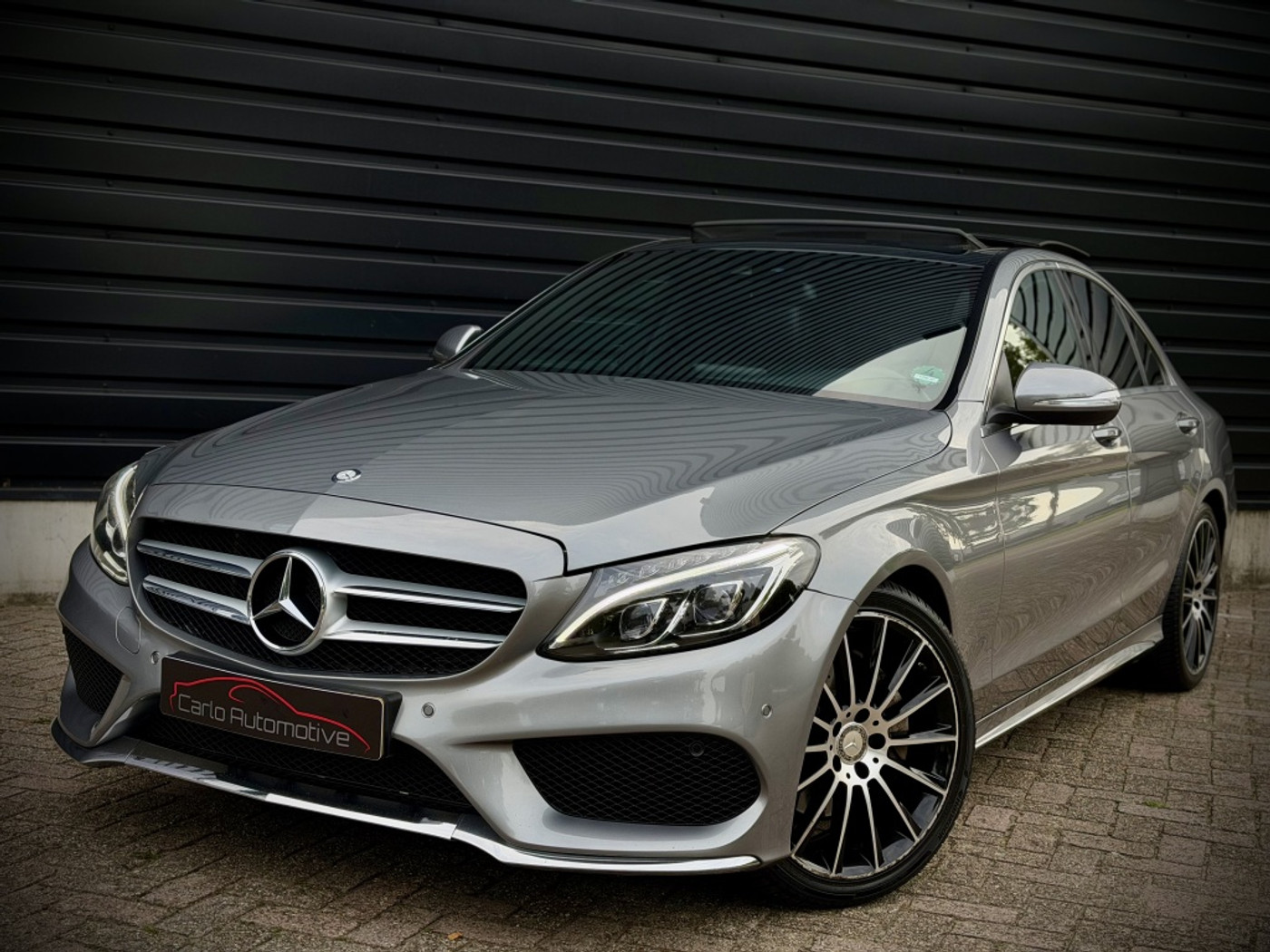 Mercedes-Benz C 200 200 AMG PANO|BURMES|LUCHTVERING|LEER 2015 - voorkant