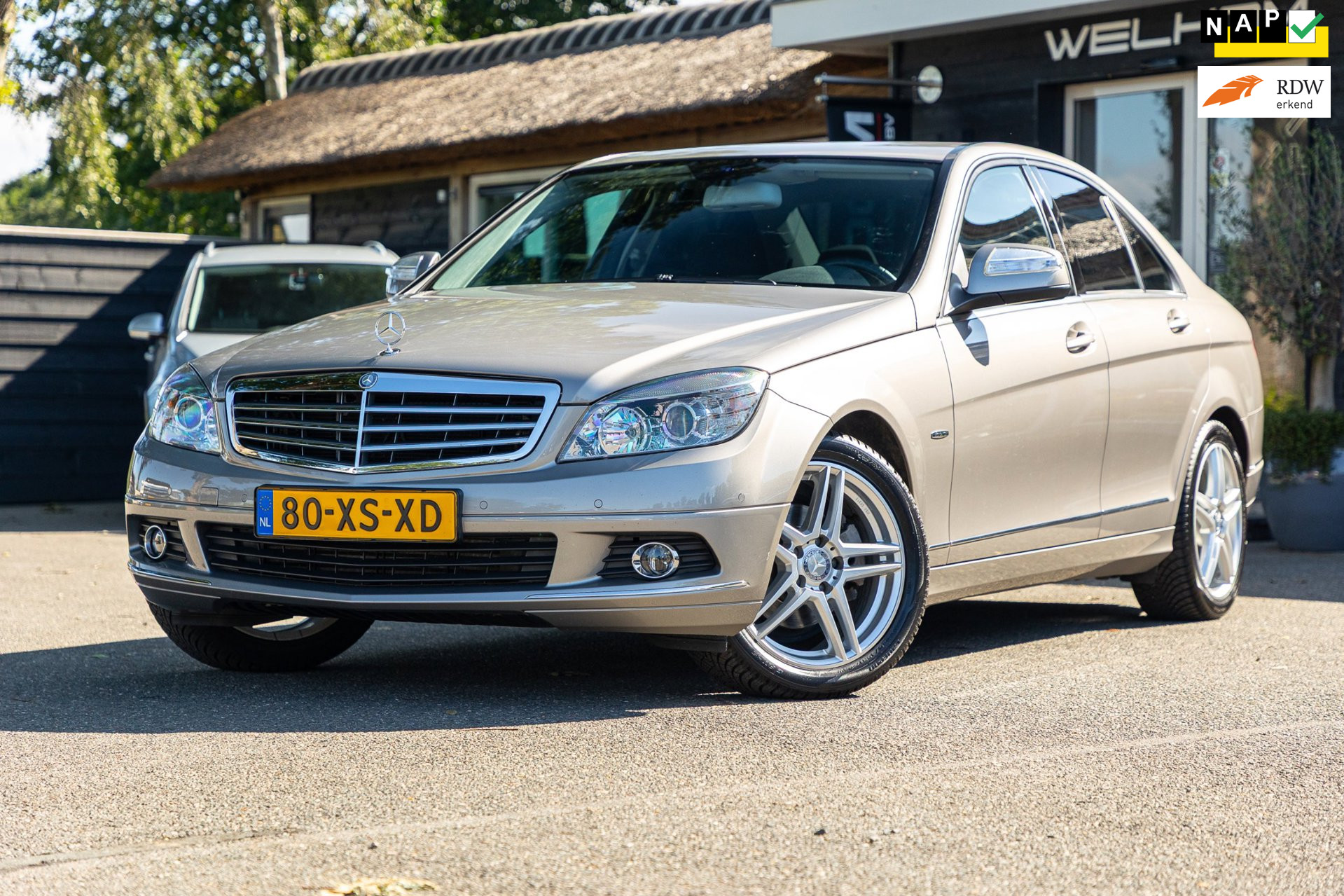 Mercedes-Benz C 180 Kompressor 180 K Elegance I Nederlandse auto I zeer netjes I nap I 2007 - voorkant