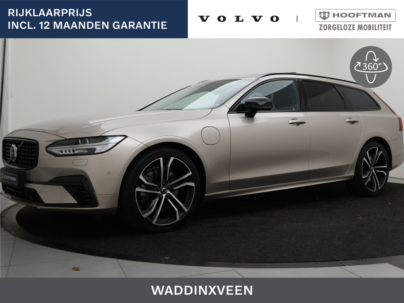 Volvo V90 T6 AWD GT ULTRA DARK MASSAGE/GEVENT-STOELEN LUCHTVERING 20 INCH HARMAN-KARDON 2024 - voorkant