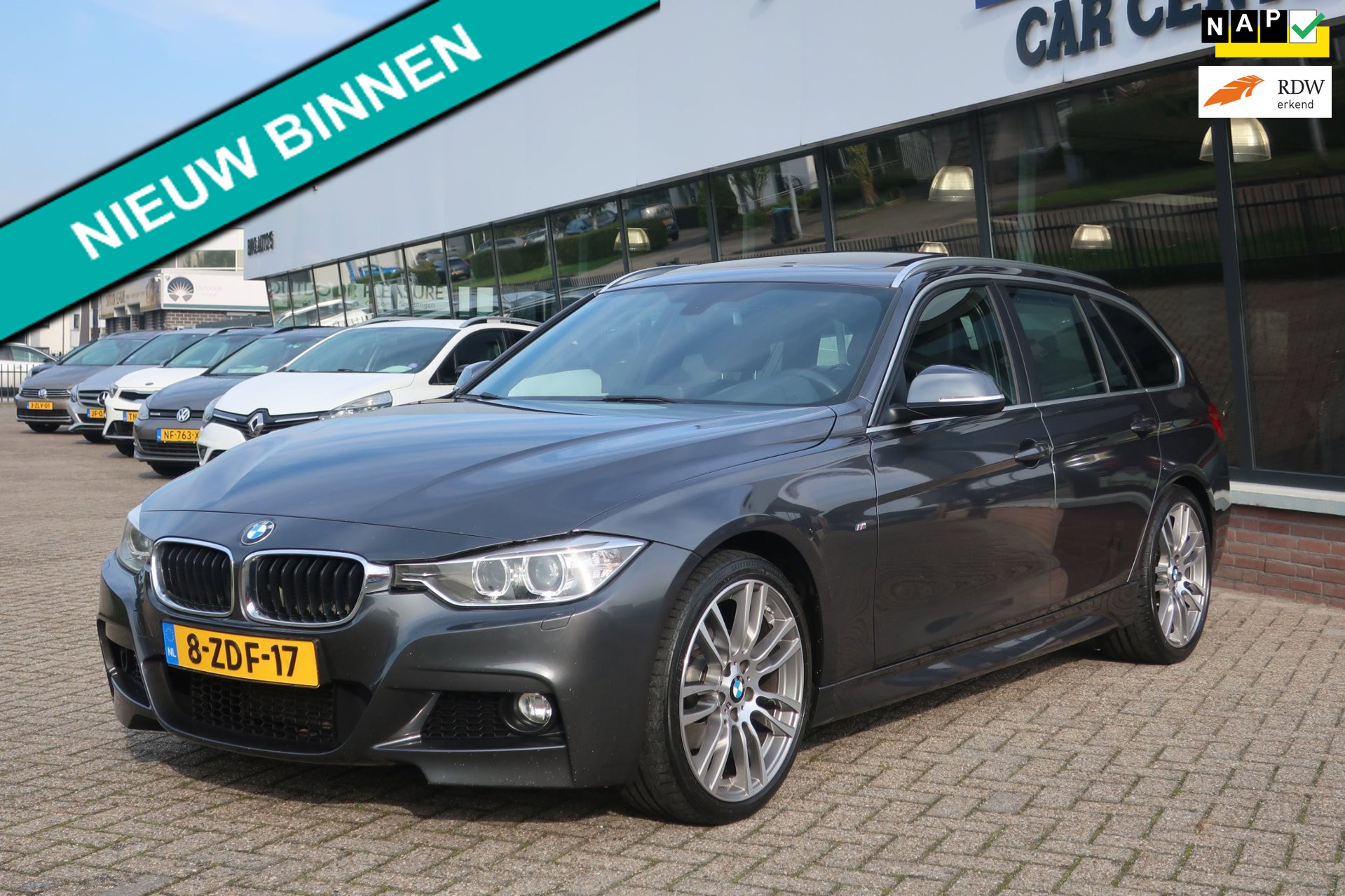 BMW 320d 320d High Executive. NAP_1eEIG_KeyLess.E/S_PANO_19inchBreedSet_100%O-H. 2014 - voorkant