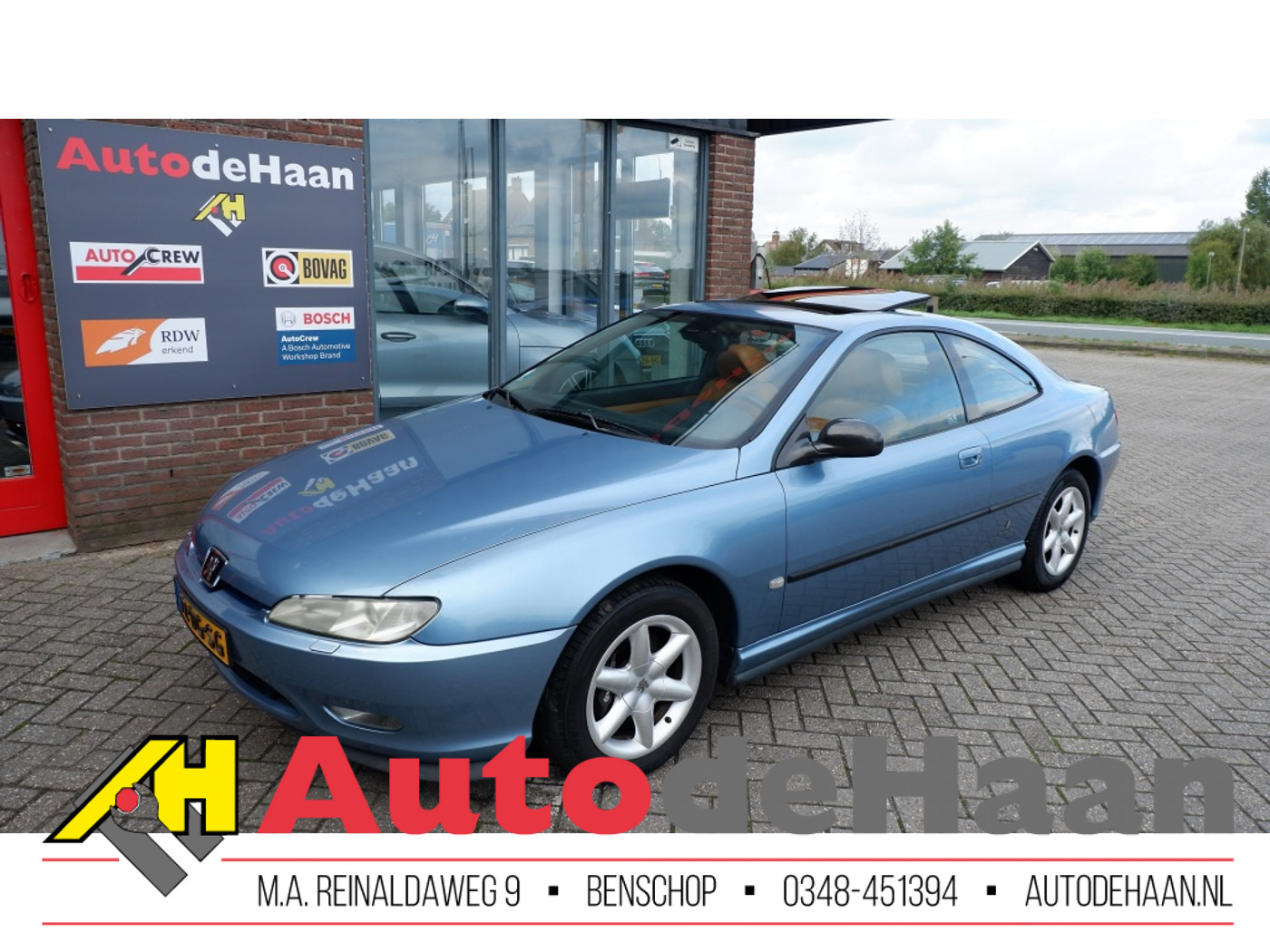 Peugeot 406 3.0-24V V6 Pack Leer/Schuifdak/Cruise 1999 - voorkant