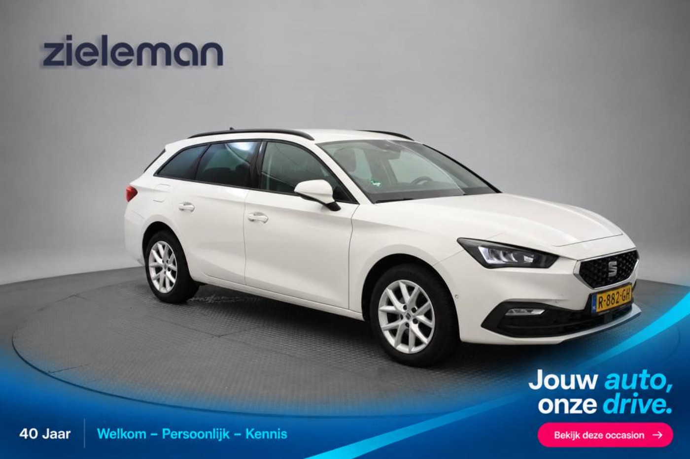 Seat Seat Leon SP Sportstourer 1.0 TSI Style Business Intense - Digitaal Cockpit, Carplay, Camera Adapt. Cruise 2022 - voorkant