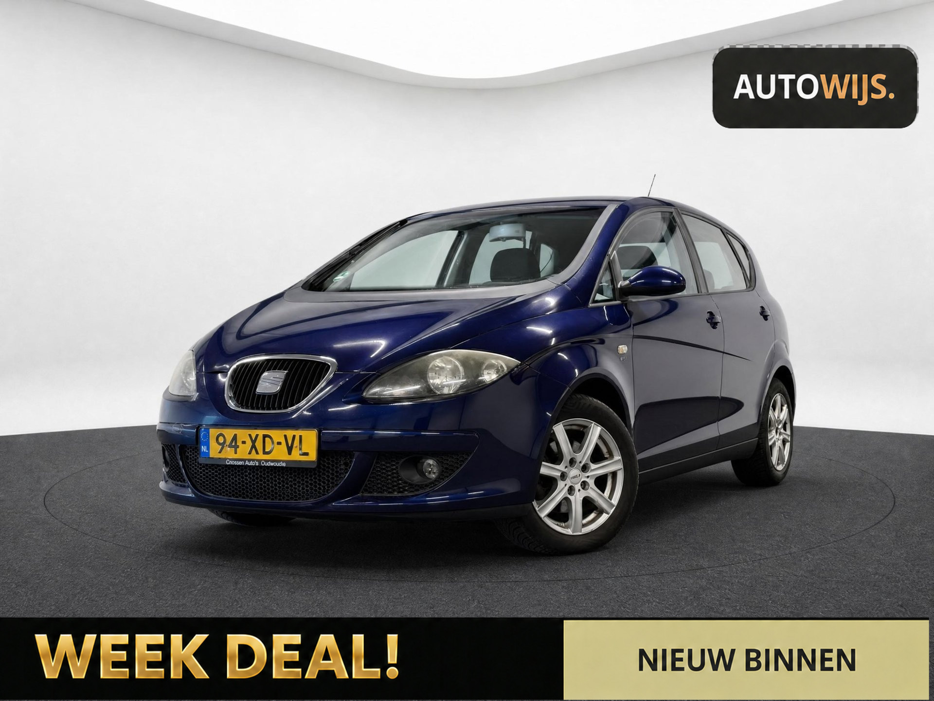 Seat Altea 2.0 FSI Lifestyle|LM-VELG|TREKHAAK|APK 7-2027|GROOT SCHERM 2007 - voorkant