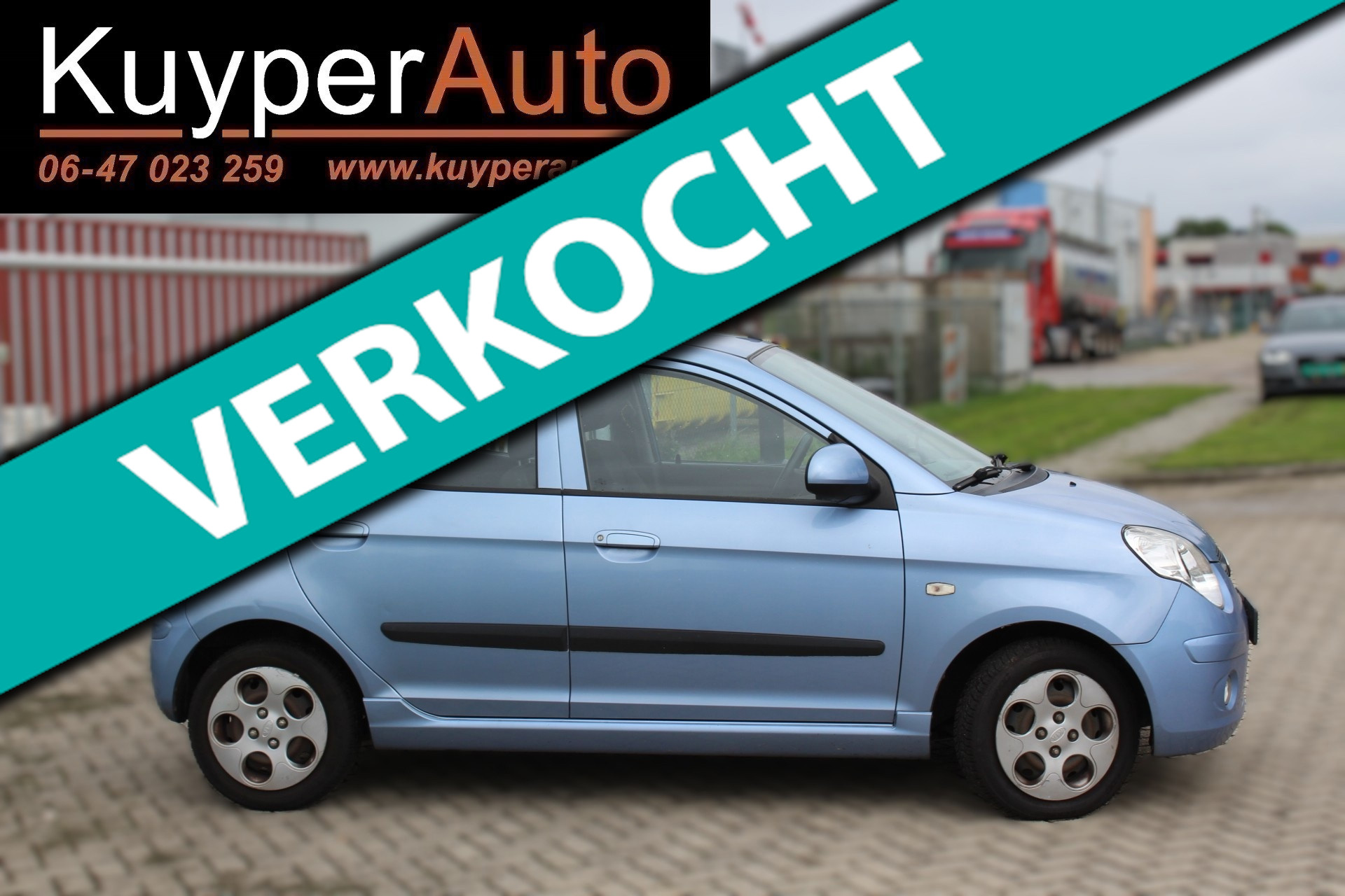 Kia Picanto 1.1 Fifteen  1E EIG, AIRCO MULTIMEDIA NAVI TREKHAAK 2009 - voorkant