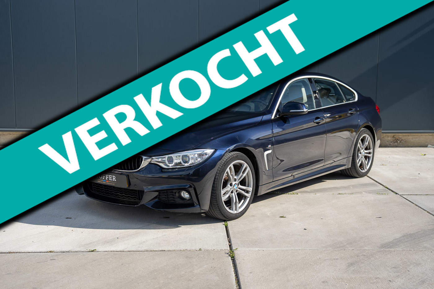 BMW 420i M Sport | Carbon Schwarz | Oyster leder | Schuifdak | Trekhaak 2016 - voorkant