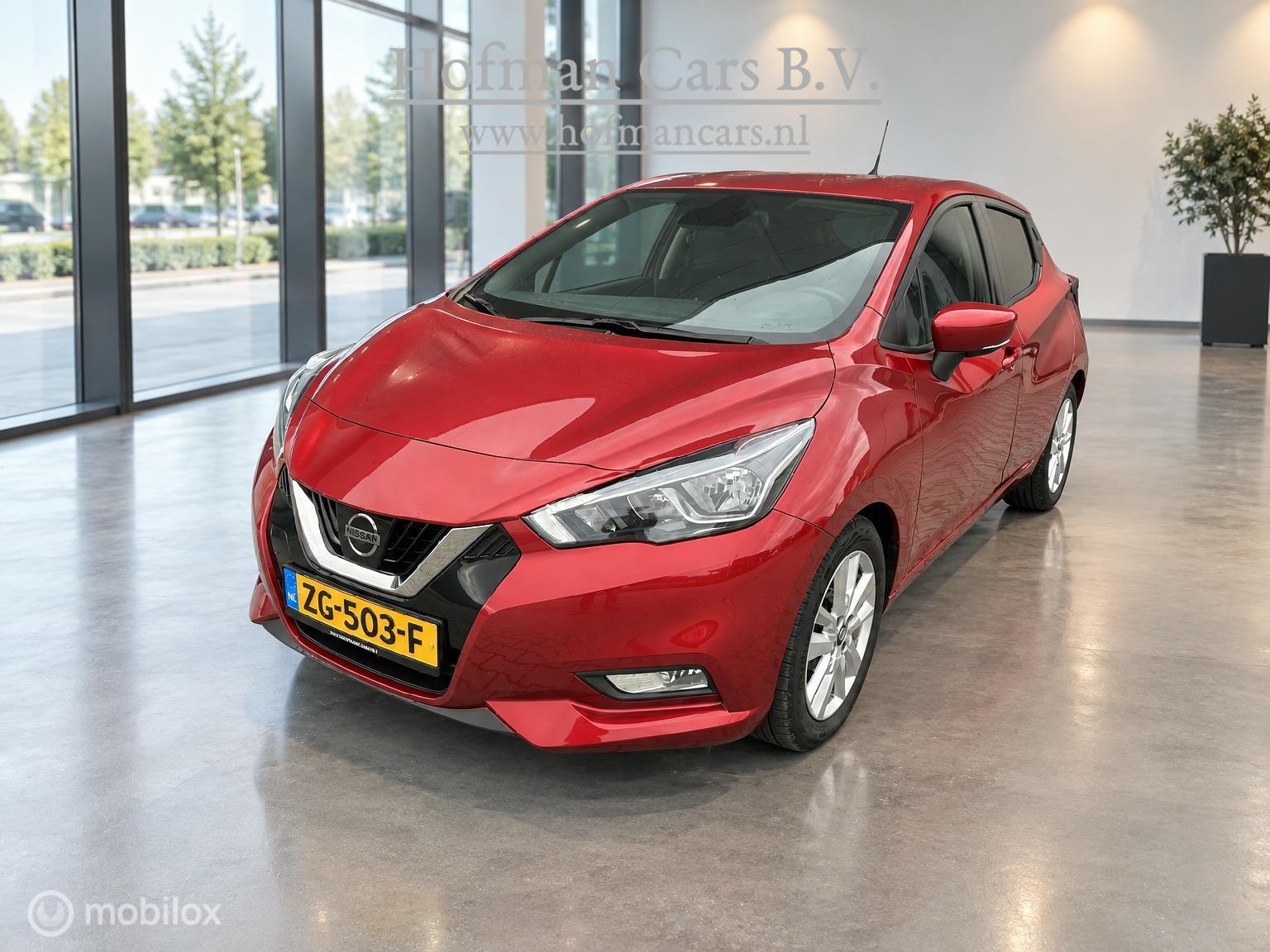 Nissan Nissan Micra 1.0 IG-T N-Connecta | CarPlay | Camera | Rood Metallic 2019 - voorkant