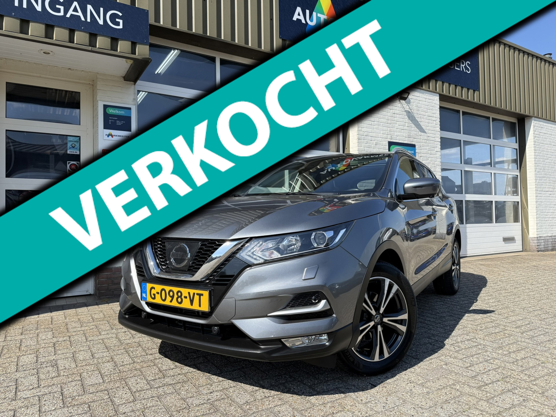 Nissan Nissan Qashqai 1.2 N-Connecta|Trekhaak|Pano|Cruise|Camera| 2017 - voorkant
