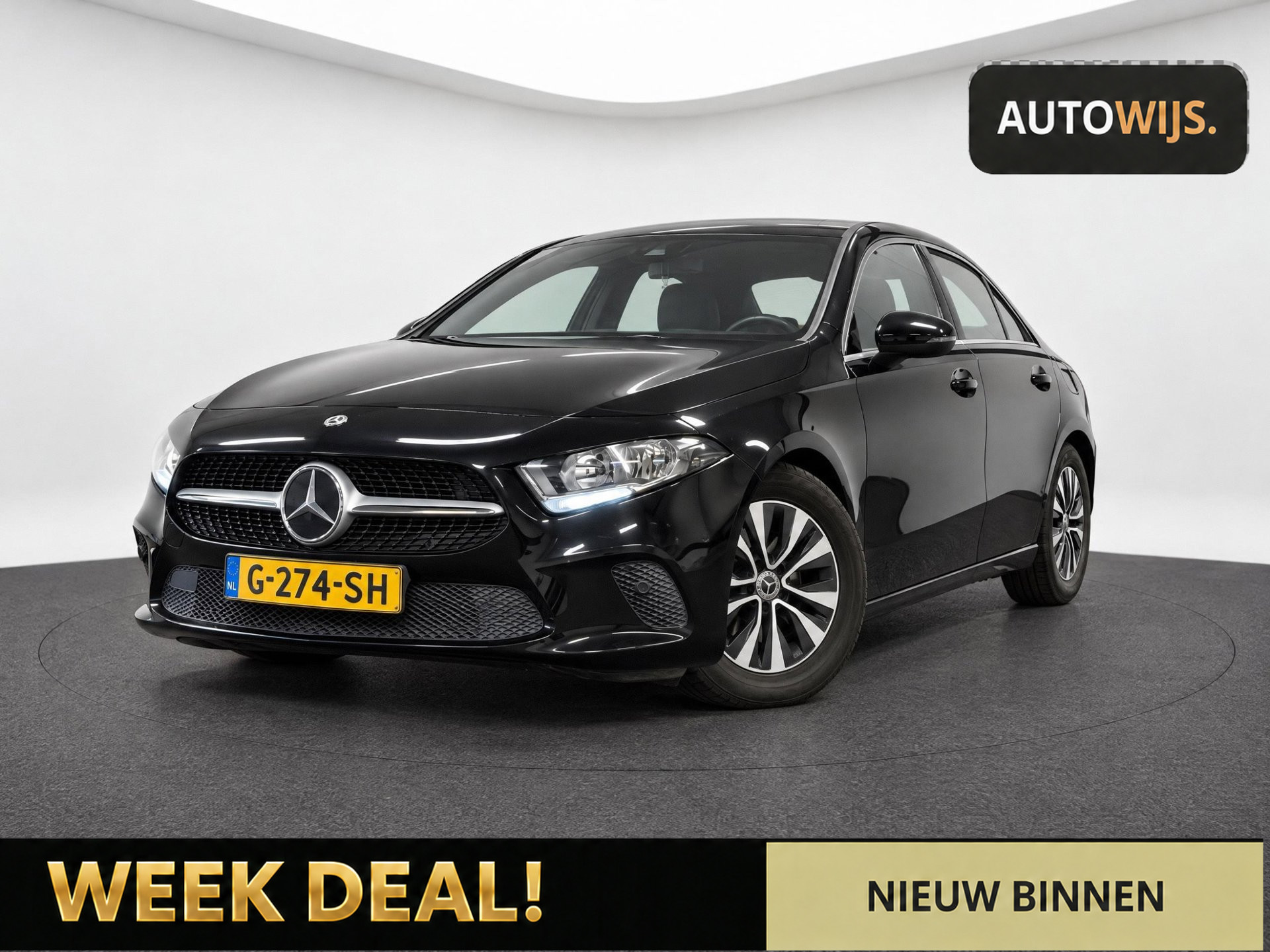 Mercedes-Benz A 200 200 Business Solution|CAMERA|SEDAN|TREKHAAK|NL AUTO 2019 - voorkant
