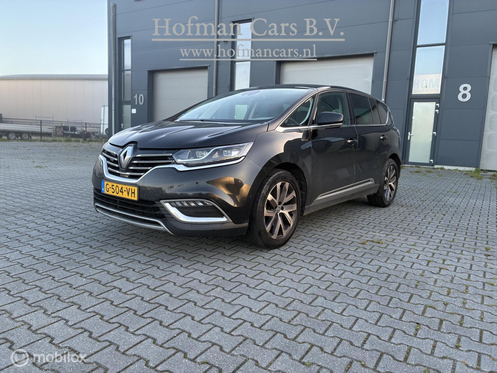 Renault Espace 1.6 dCi Dynamique | Zwart |  422.667 km | Panoramadak | APK 10/2027 | Handels-/Exportprijs | 2015 - voorkant
