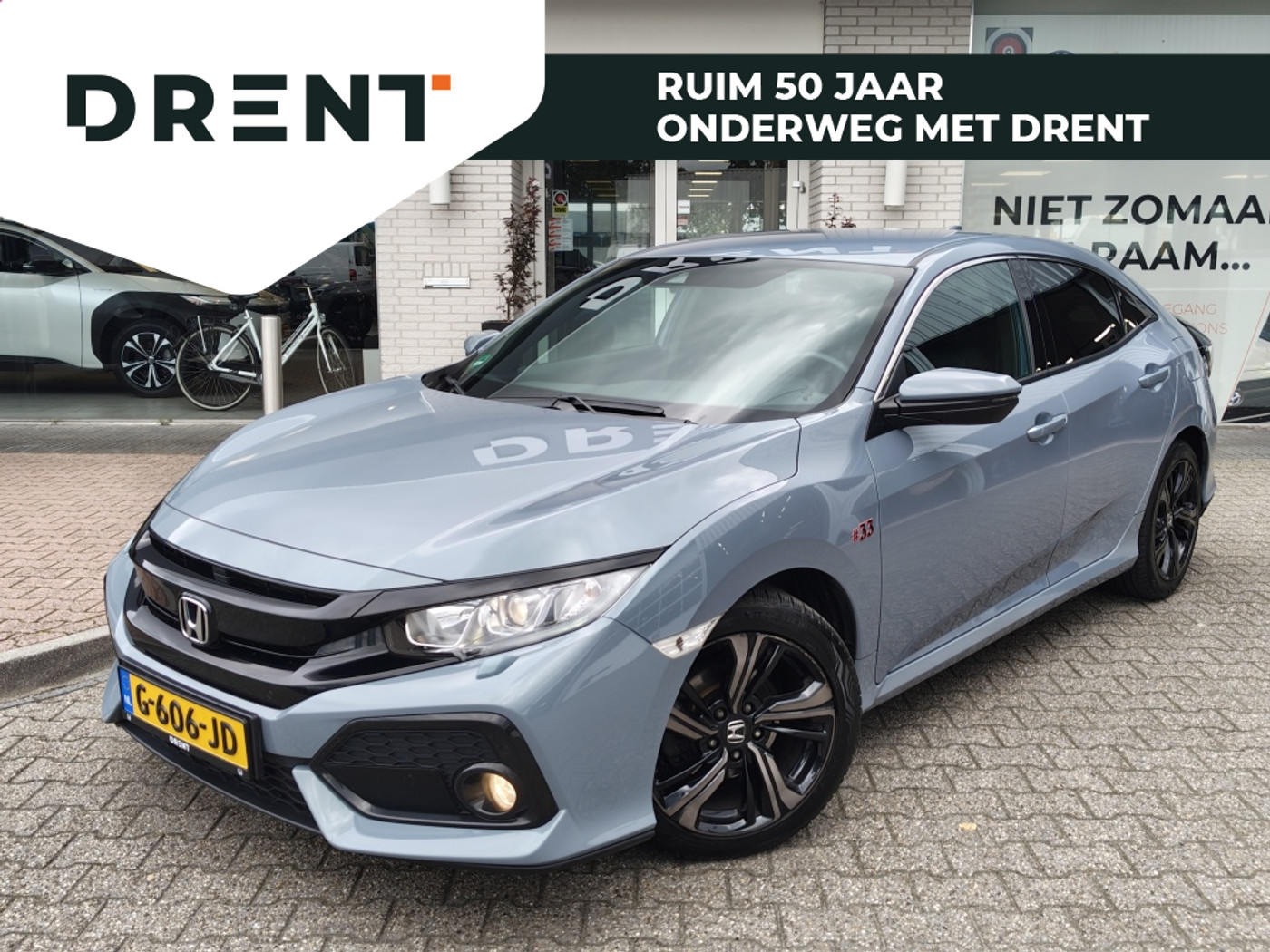 Honda Civic 5dr 1.0 i-VTEC Elegance | #33 Limited Edition | Leder | Navi 2019 - voorkant