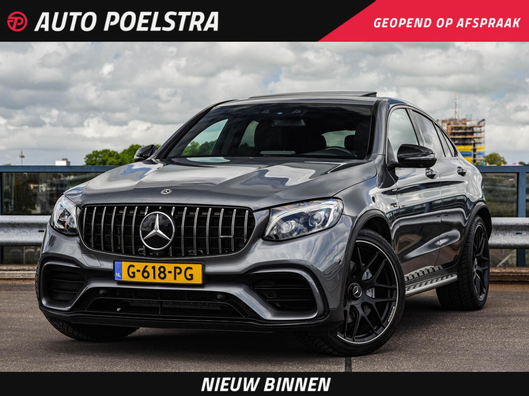 Mercedes-Benz AMG GLC 43 AMG 43 4MATIC | 63 S Edition |Schuifdak | Burmester | Distronic | HUD | Trekhaak | Luchtvering | Keyless | 360 Camera | Memory | Stoelverwarming | Stoelventilatie | Sfeerverlichting | 21" | Dealeronderhouden 2017 - voorkant