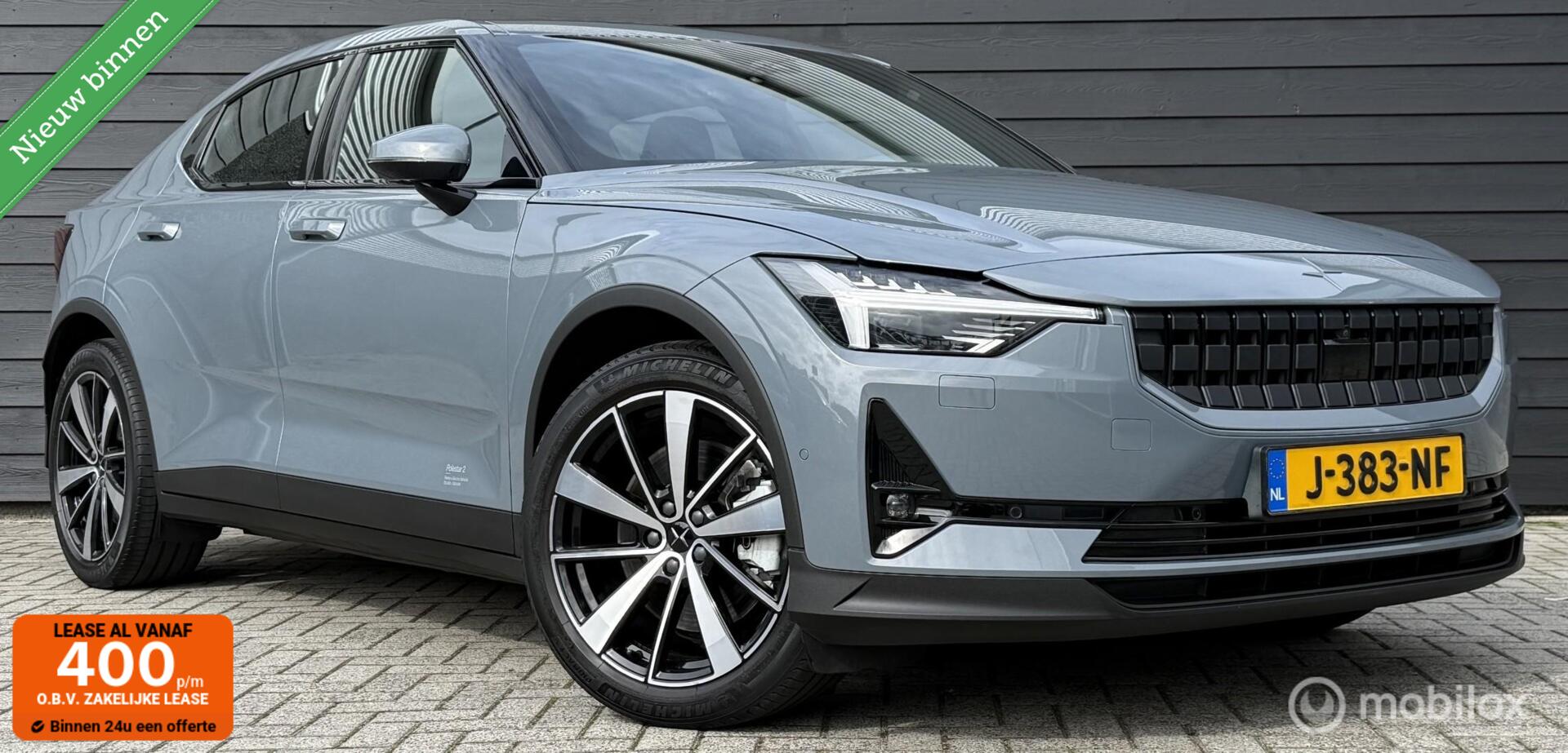 Polestar Polestar 2 Long Range Dual Motor Launch Edition 78kWh SOH 91,9% | Trekhaak | 360° Camera | Panoramadak 2020 - voorkant