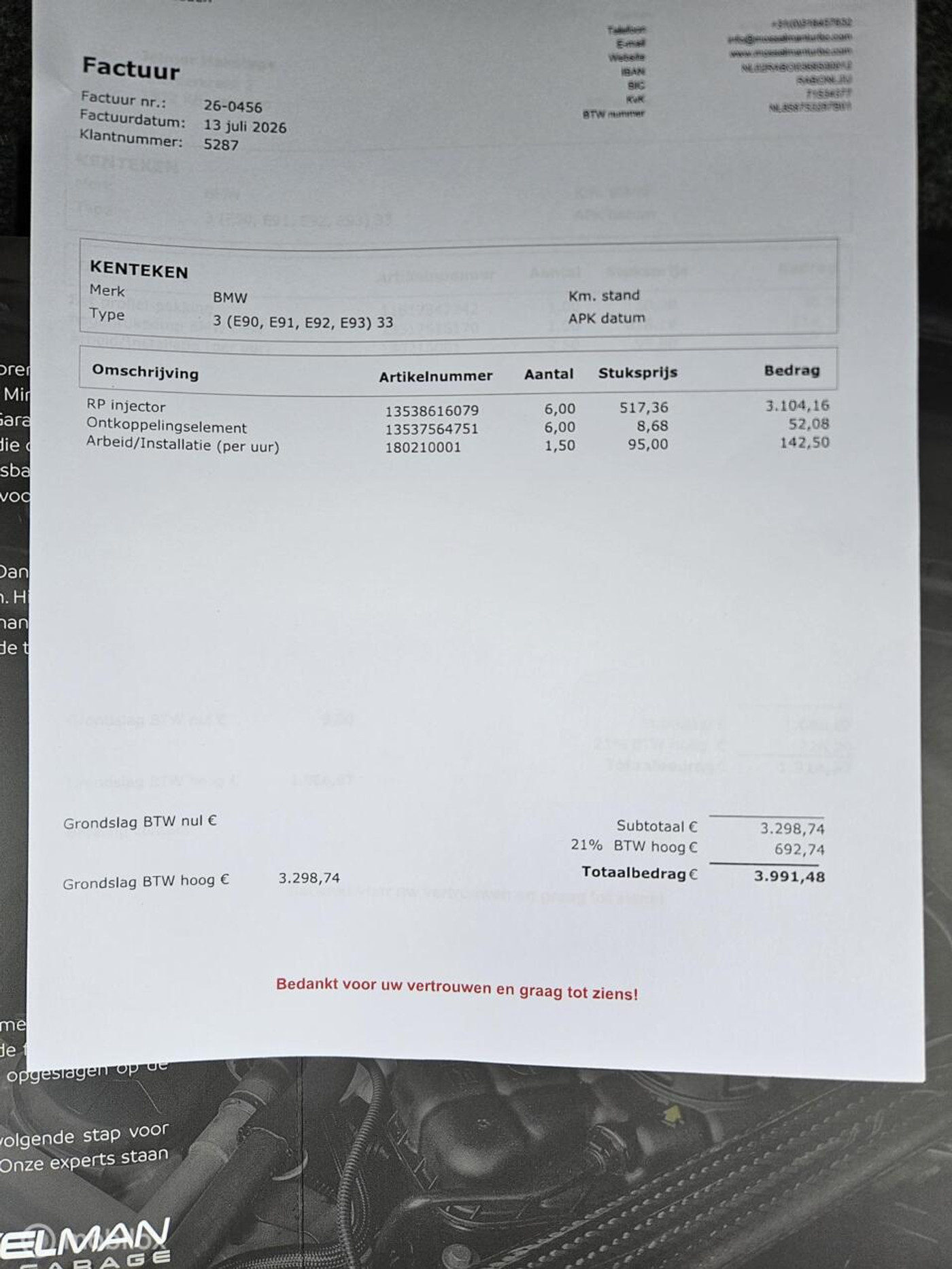 Foto van BMW 335i