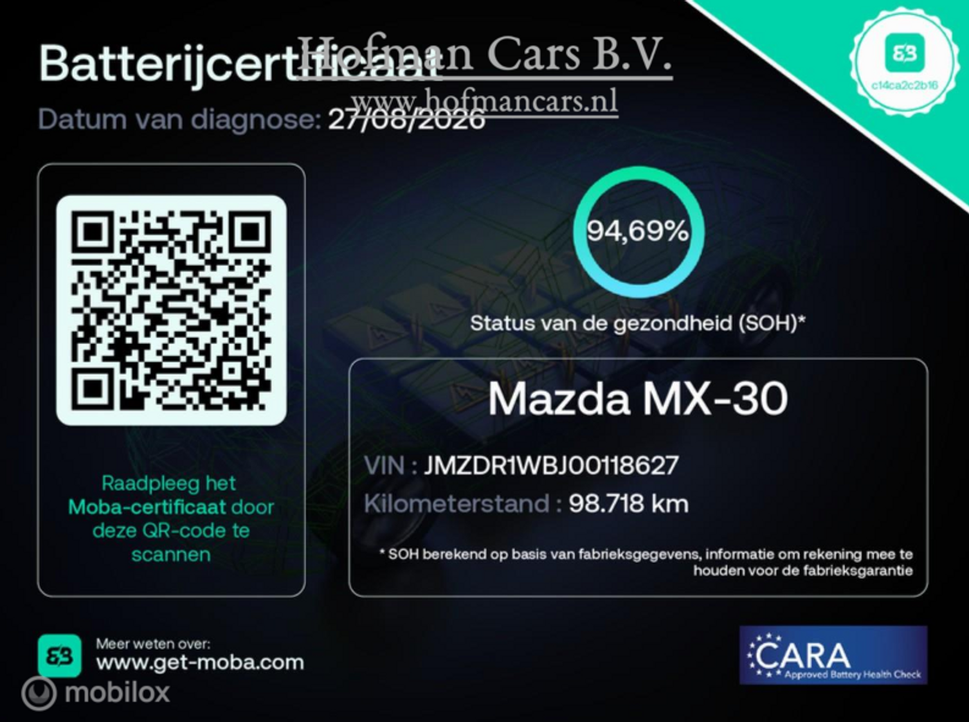 Foto van Mazda Mazda Mx-30