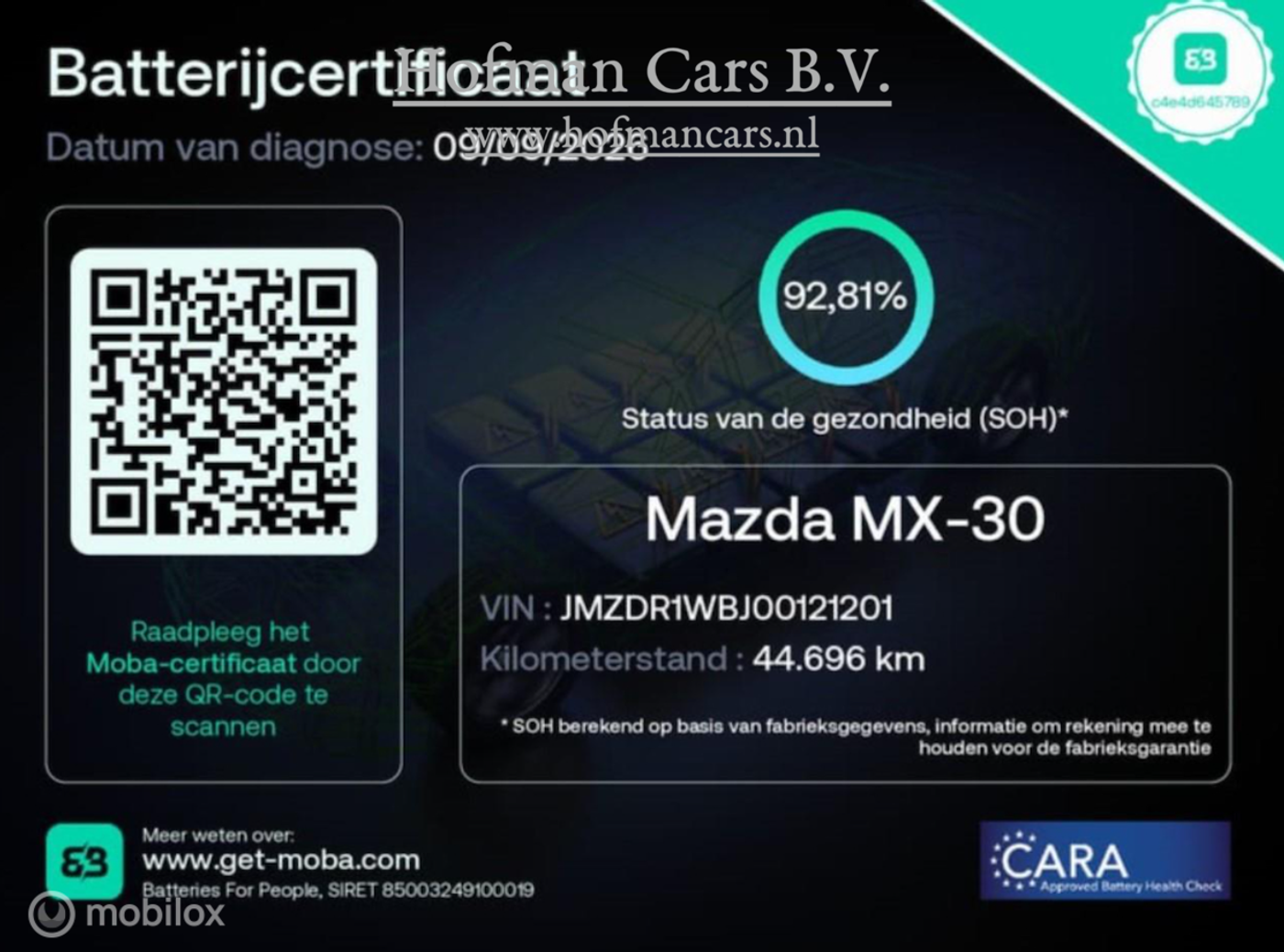 Foto van Mazda Mazda Mx-30