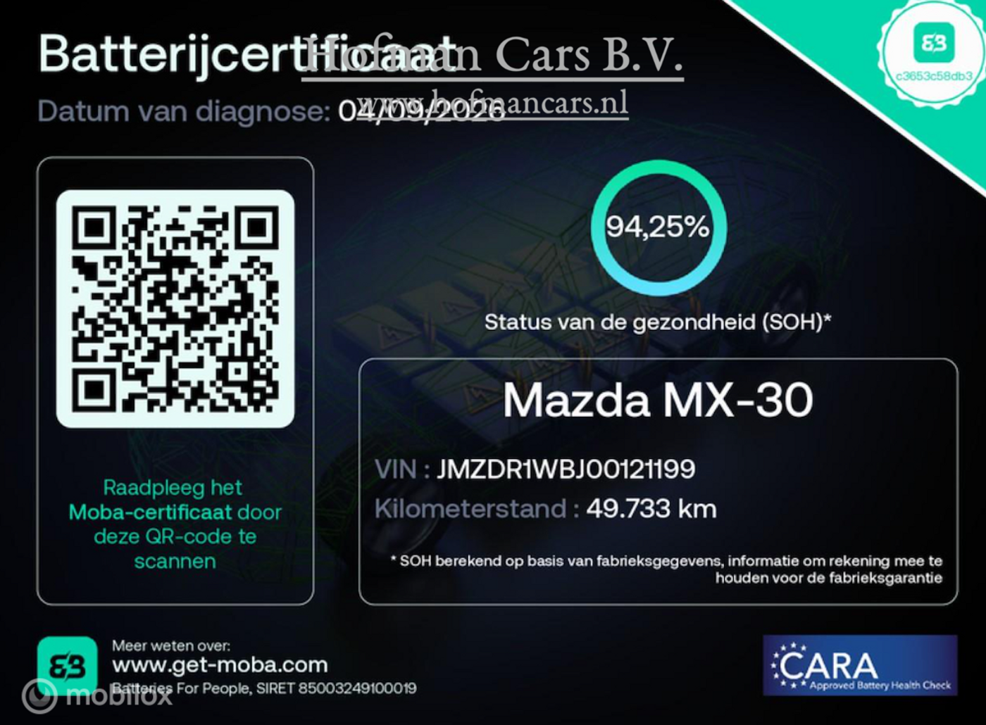 Foto van Mazda Mazda Mx-30