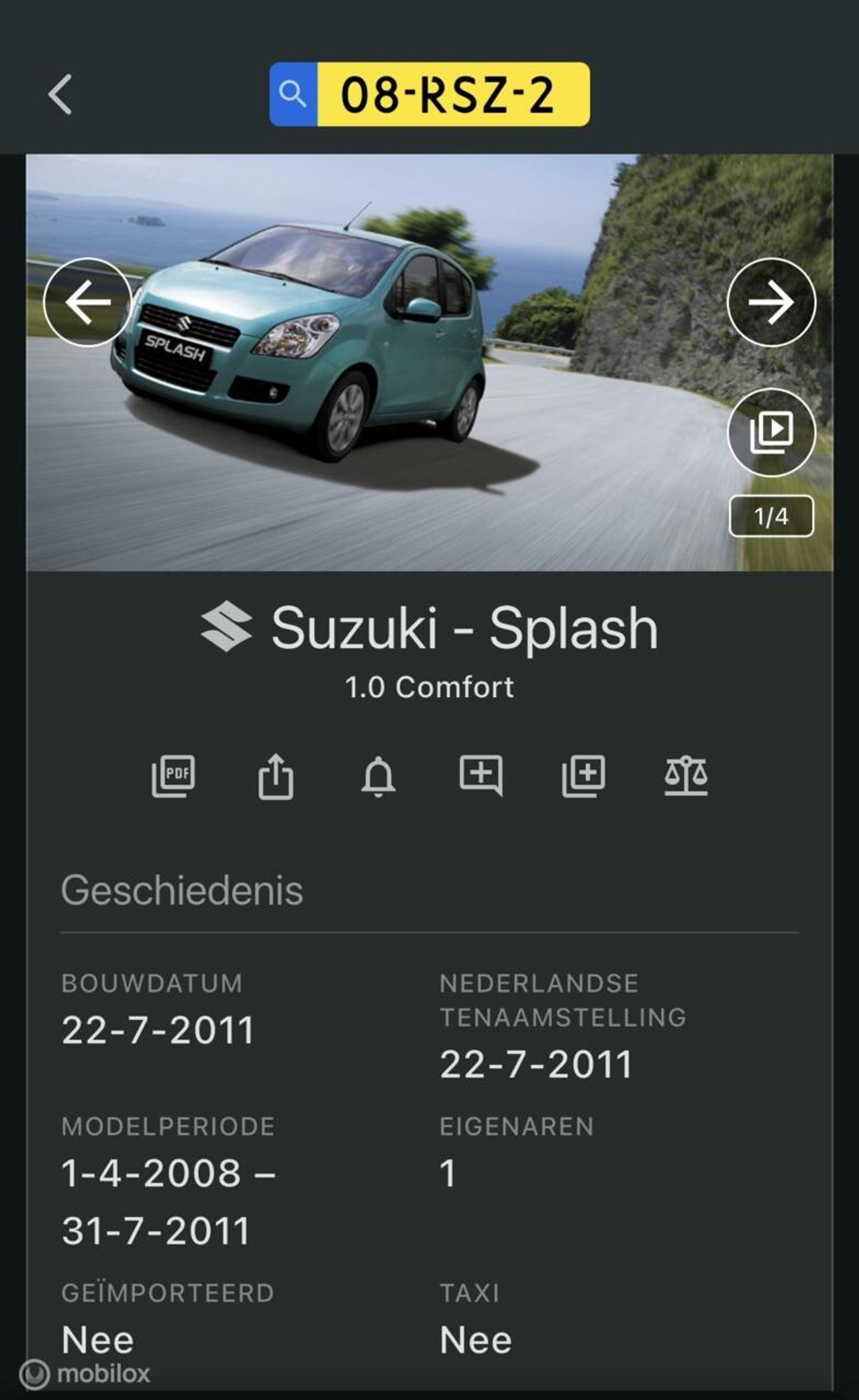 Foto van Suzuki Splash