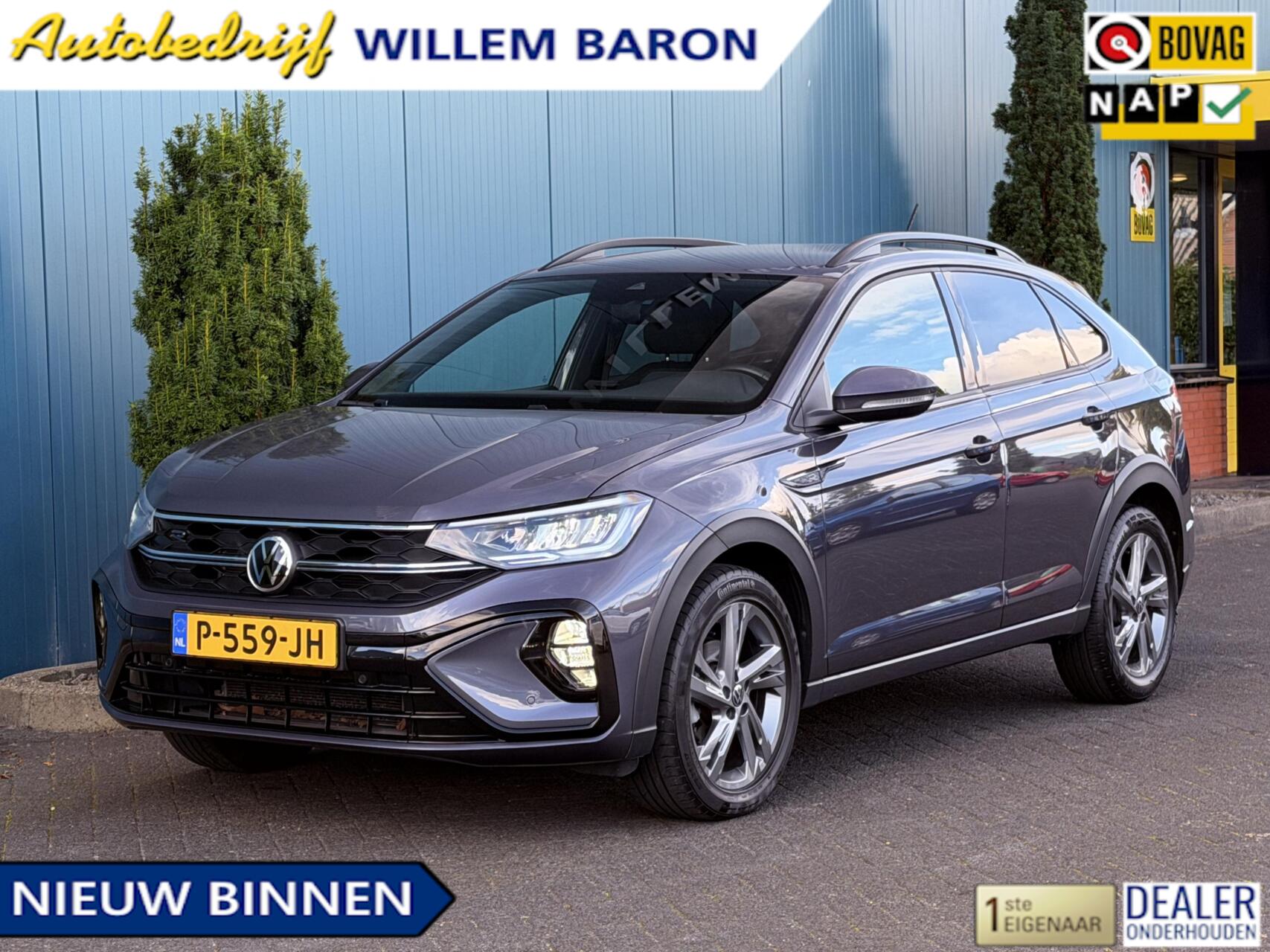 Volkswagen Taigo 1.0 TSI 110PK! DSG AUT. R-Line CAM | ADAPT.CRUISE  | STOELVERW. | CARPLAY | KEYLESS | NAV | LED 2022 - voorkant