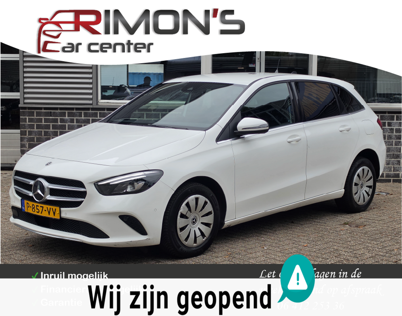Mercedes-Benz B 200 D 200d 1 Ste EIgenaar Dealer Onderhouden 2022 - voorkant