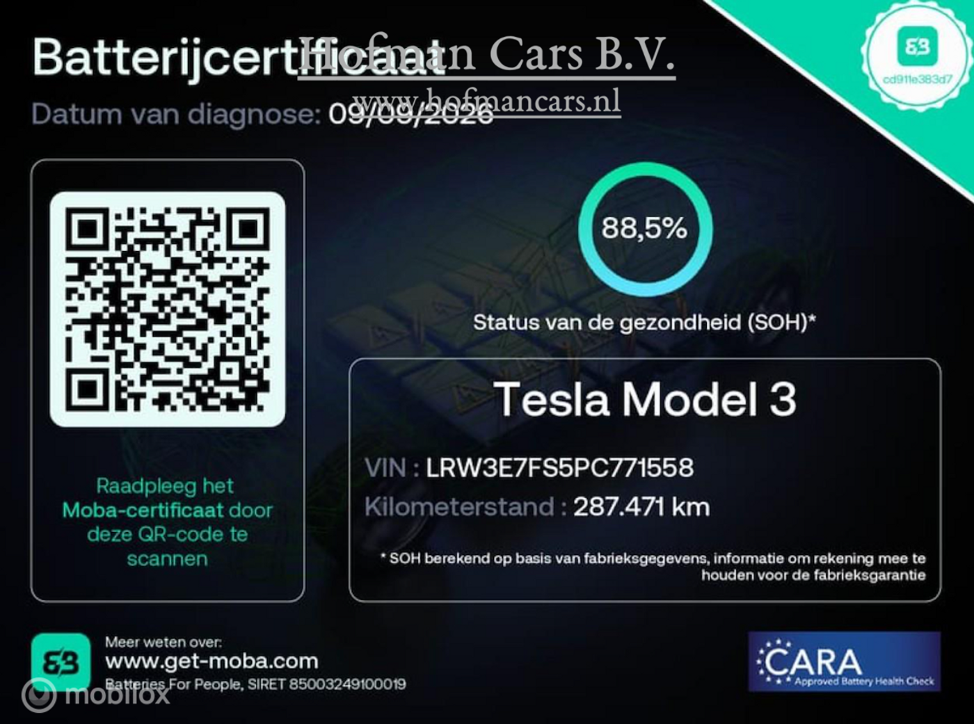 Foto van Tesla Model 3