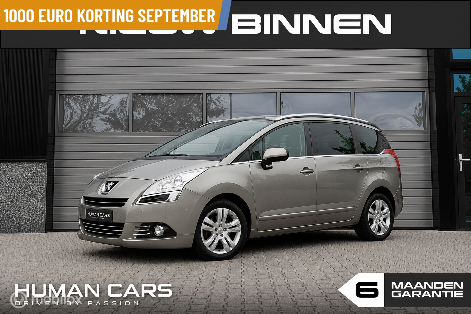 Peugeot 5008 1.6 THP Blue Lease Executive 7p Trekhaak Leer 2012 - voorkant