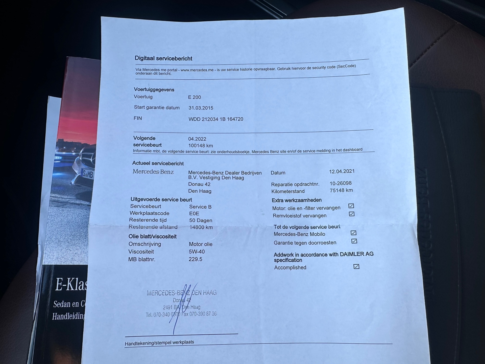 Foto van Mercedes-Benz E 200