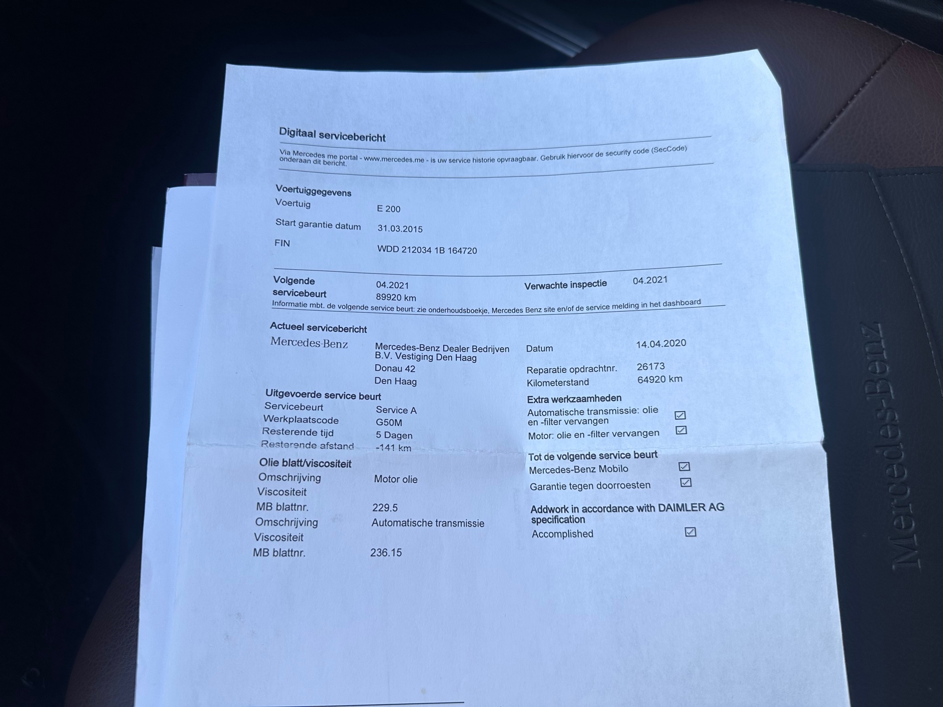 Foto van Mercedes-Benz E 200