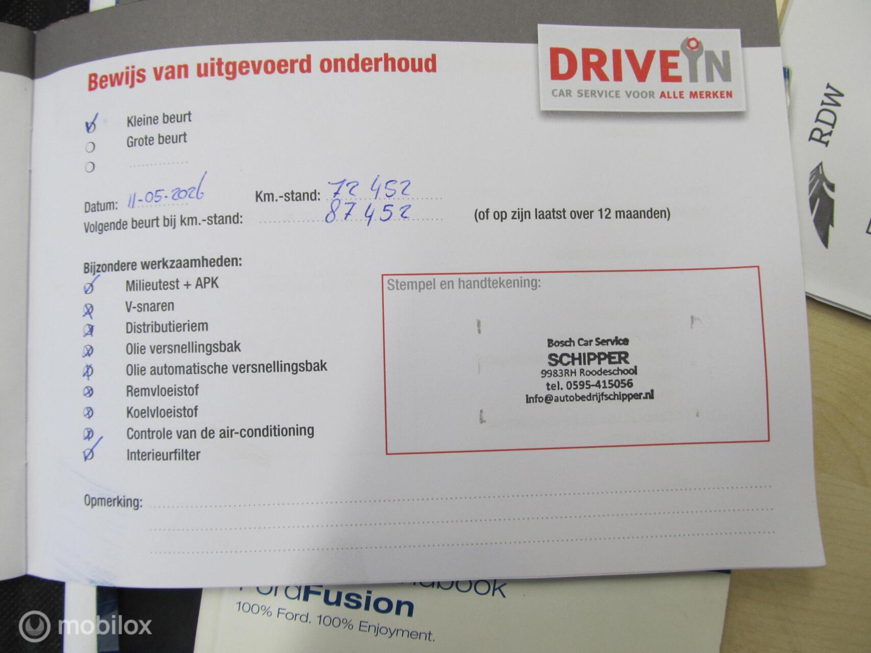 Foto van Ford Fusion