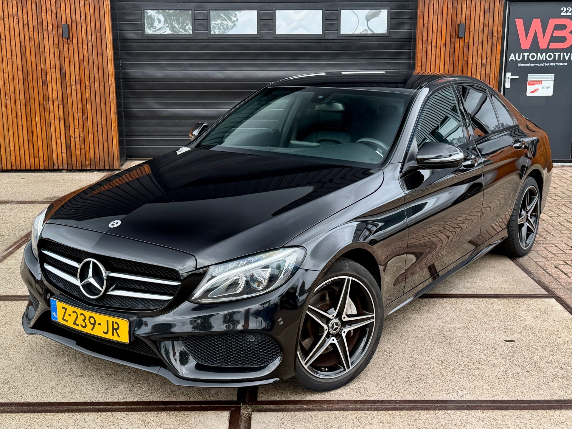 Mercedes-Benz C 160 160 AMG Sport Edition Cruise Clima Stoelverwarming 18''AMG wielen 2018 - voorkant