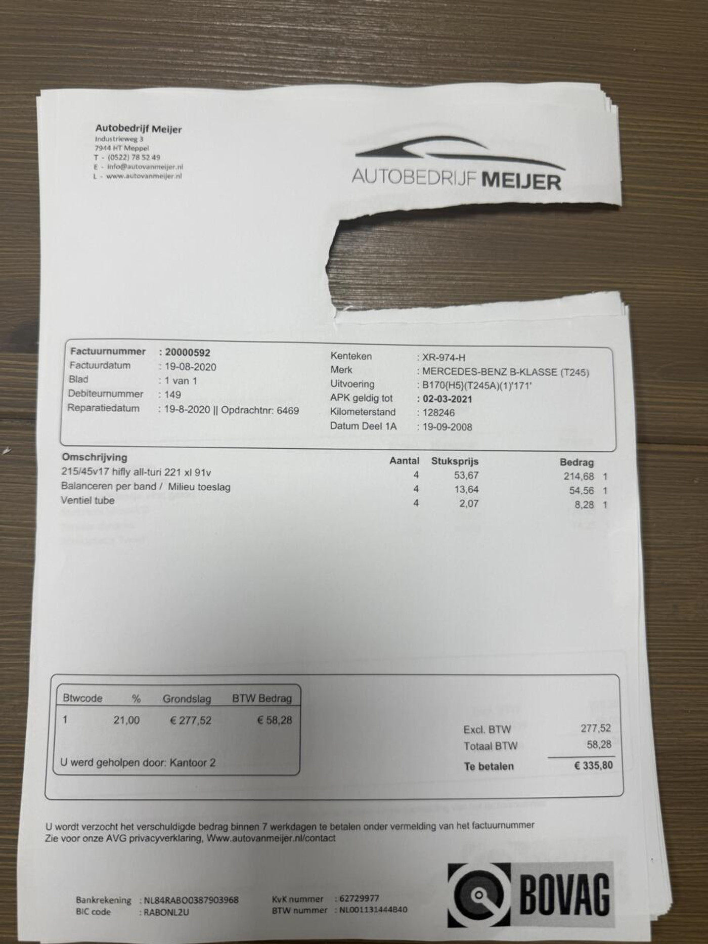 Foto van Mercedes-Benz B 170