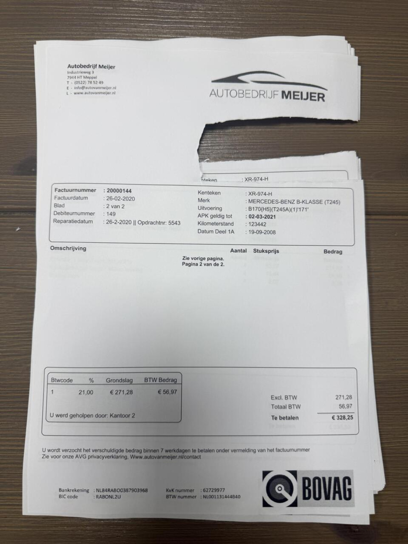 Foto van Mercedes-Benz B 170