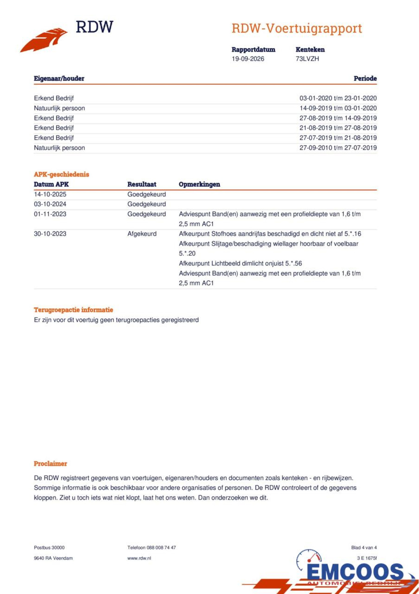 Foto van Mercedes-Benz A 160