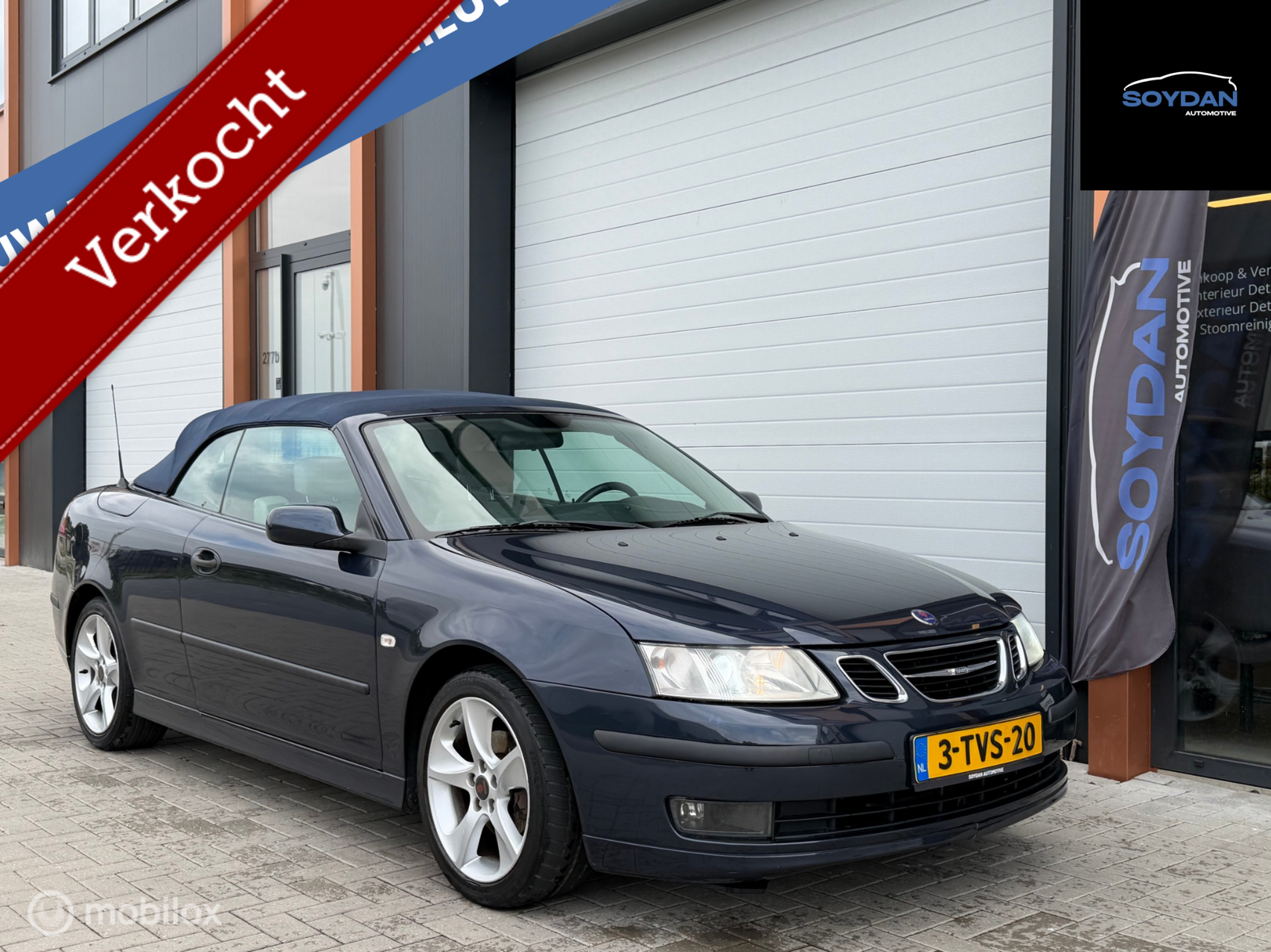 Saab Saab 9-3 1.8t Vector | CABRIO | NAVI | 6 BAK | DEALER ONDERHOUDEN | 2005 - voorkant