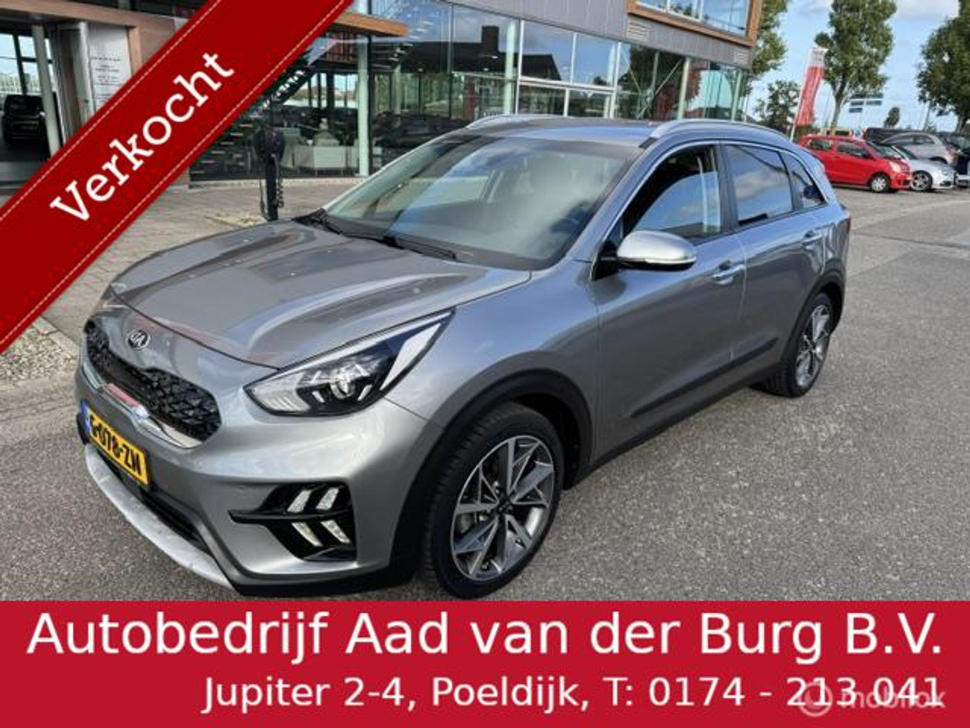 Kia Niro 1.6 GDi Hybrid DynamicPlusLine  Trekhaak , Navigatie, + Camera achter , Stoel & Stuur verwarming ,  18 inch velgen , Lane assist , Brake assist , door ons nieuw geleverd en onderhouden 2020 - voorkant