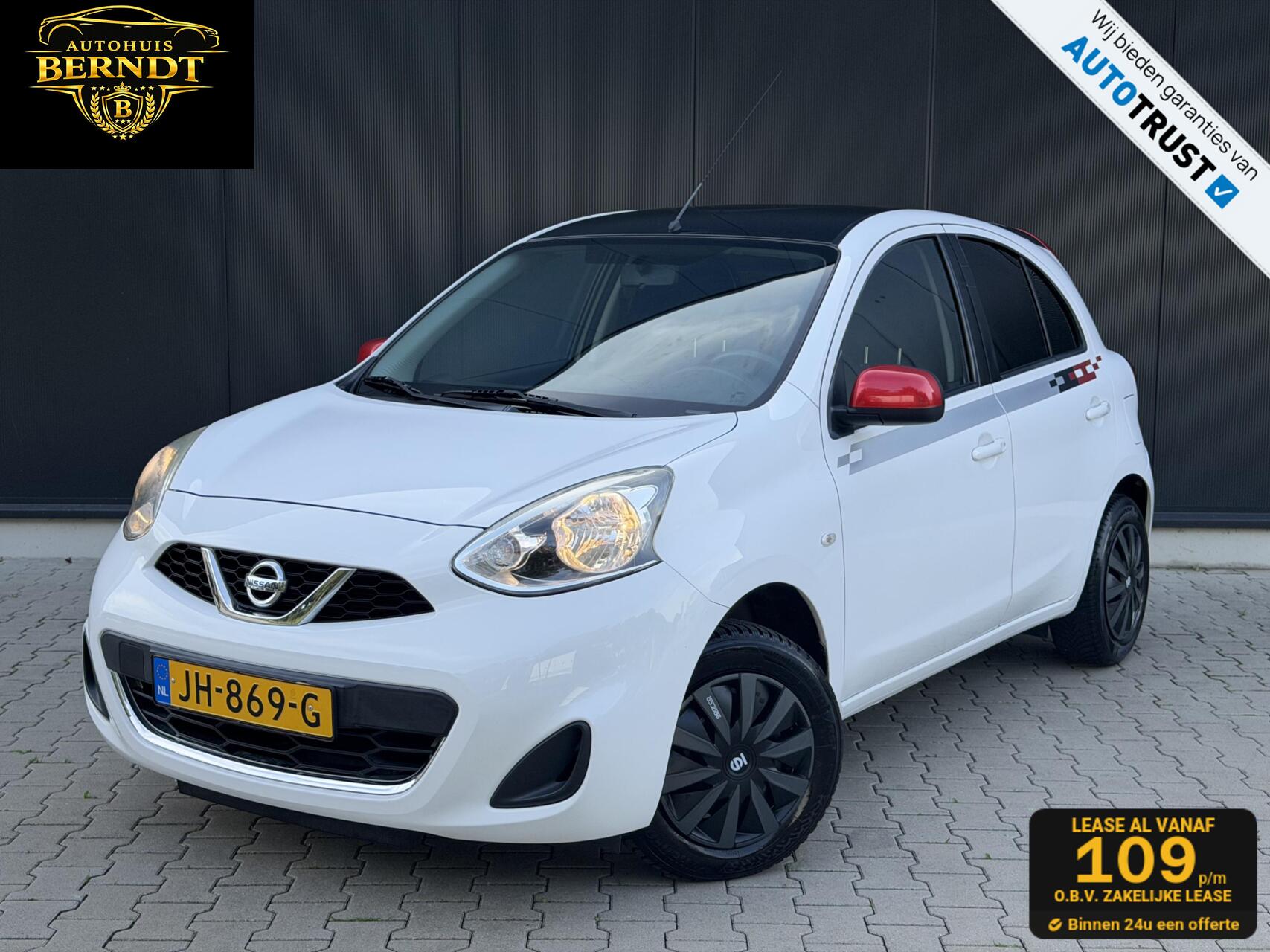 Nissan Nissan Micra 1.2 DIG-S Acenta Cruise CarPlay Elekpakket 98PK 2016 - voorkant